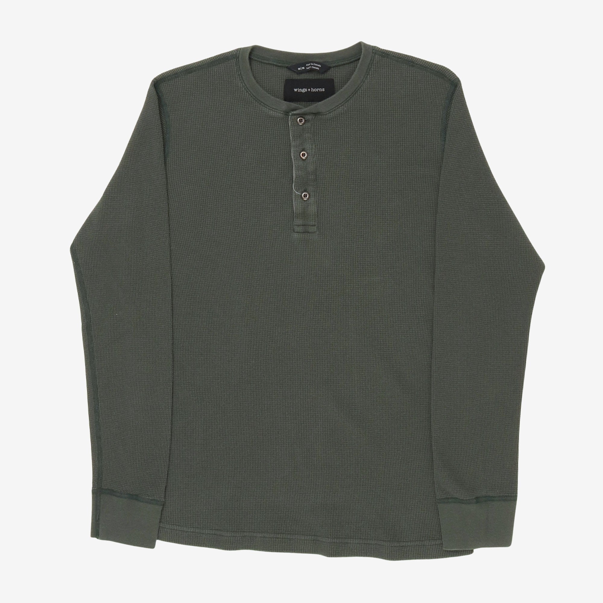 LS Waffleknit Henley