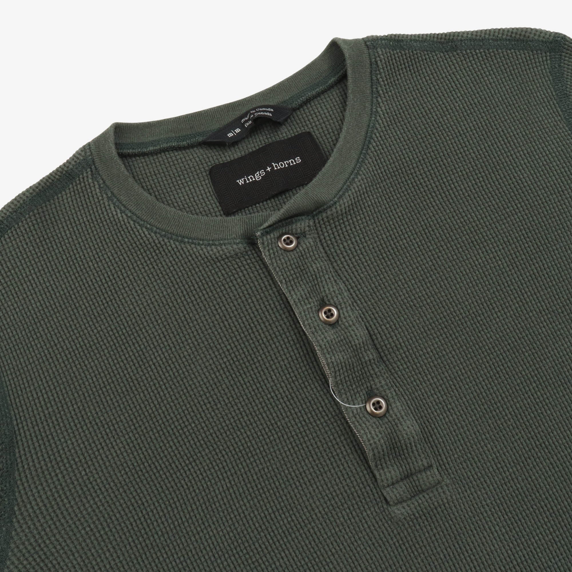 LS Waffleknit Henley
