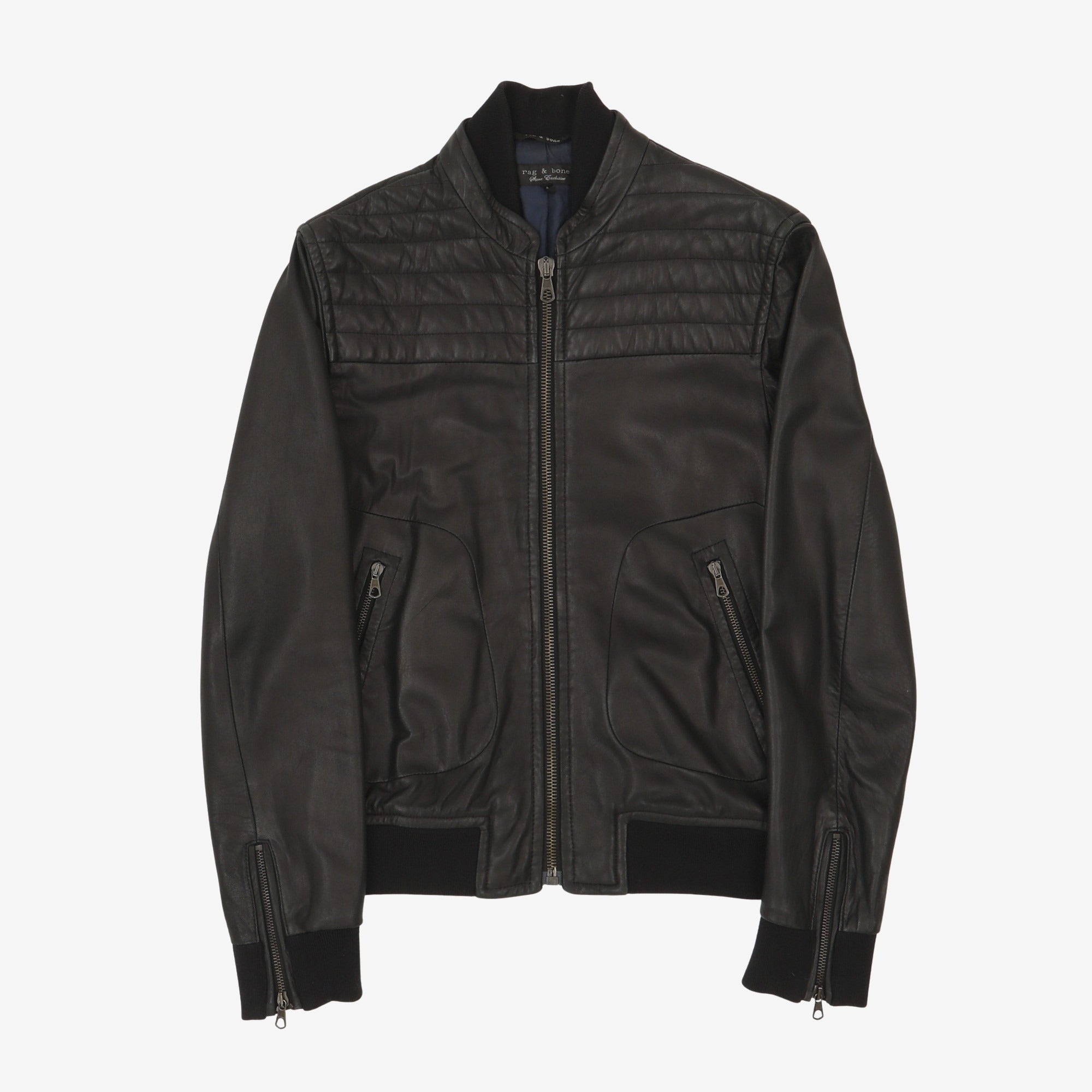 Lamb Leather Bomber Jacket