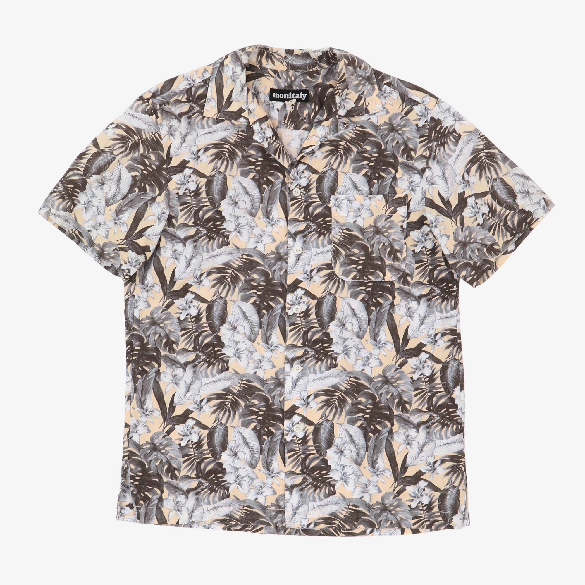 SS Open Collar Floral Shirt