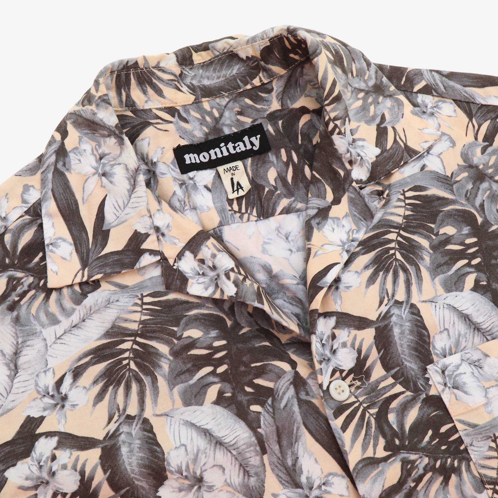 SS Open Collar Floral Shirt