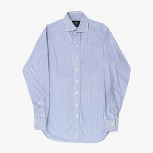 Bengal Stripe Spread Collar Poplin Shirt