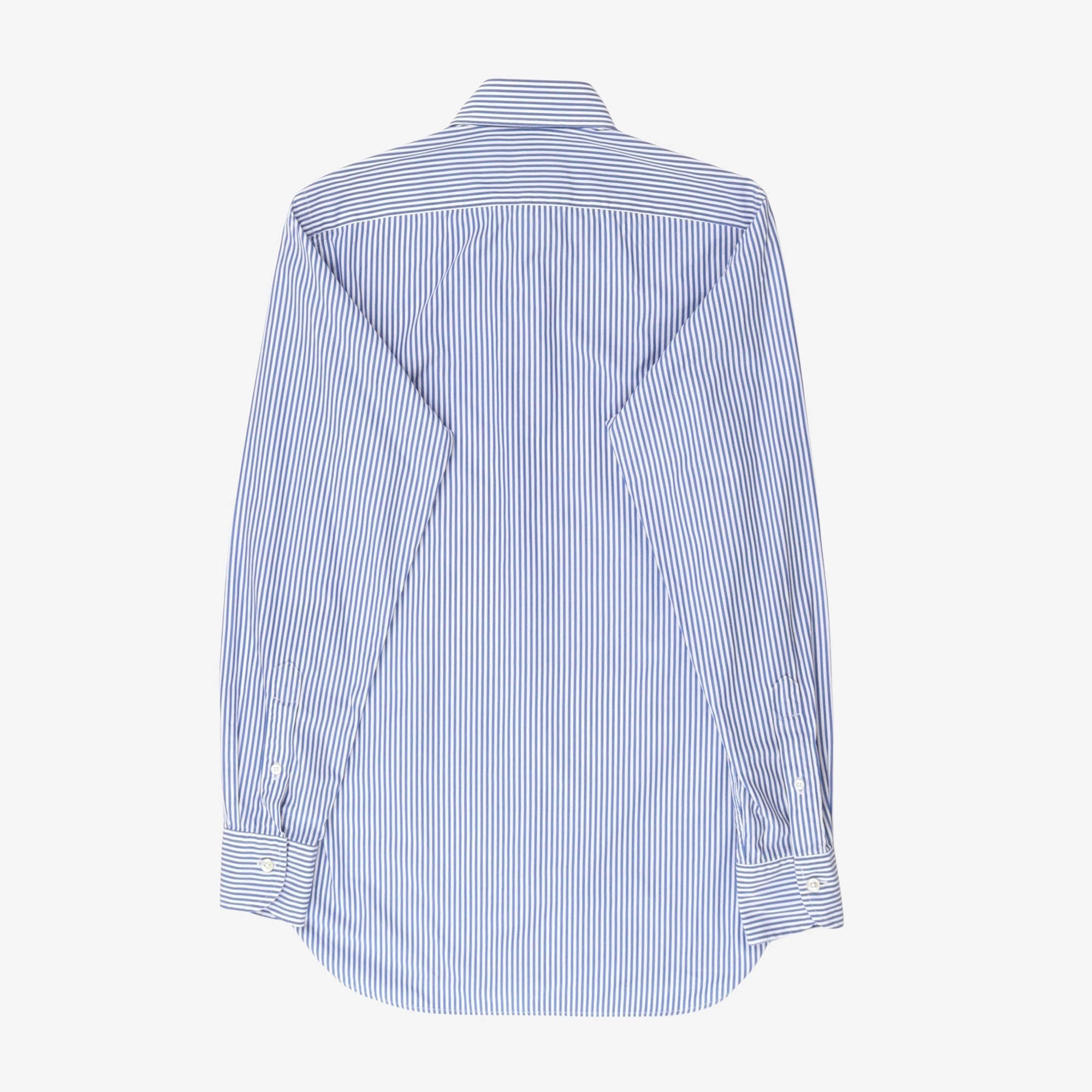 Bengal Stripe Spread Collar Poplin Shirt