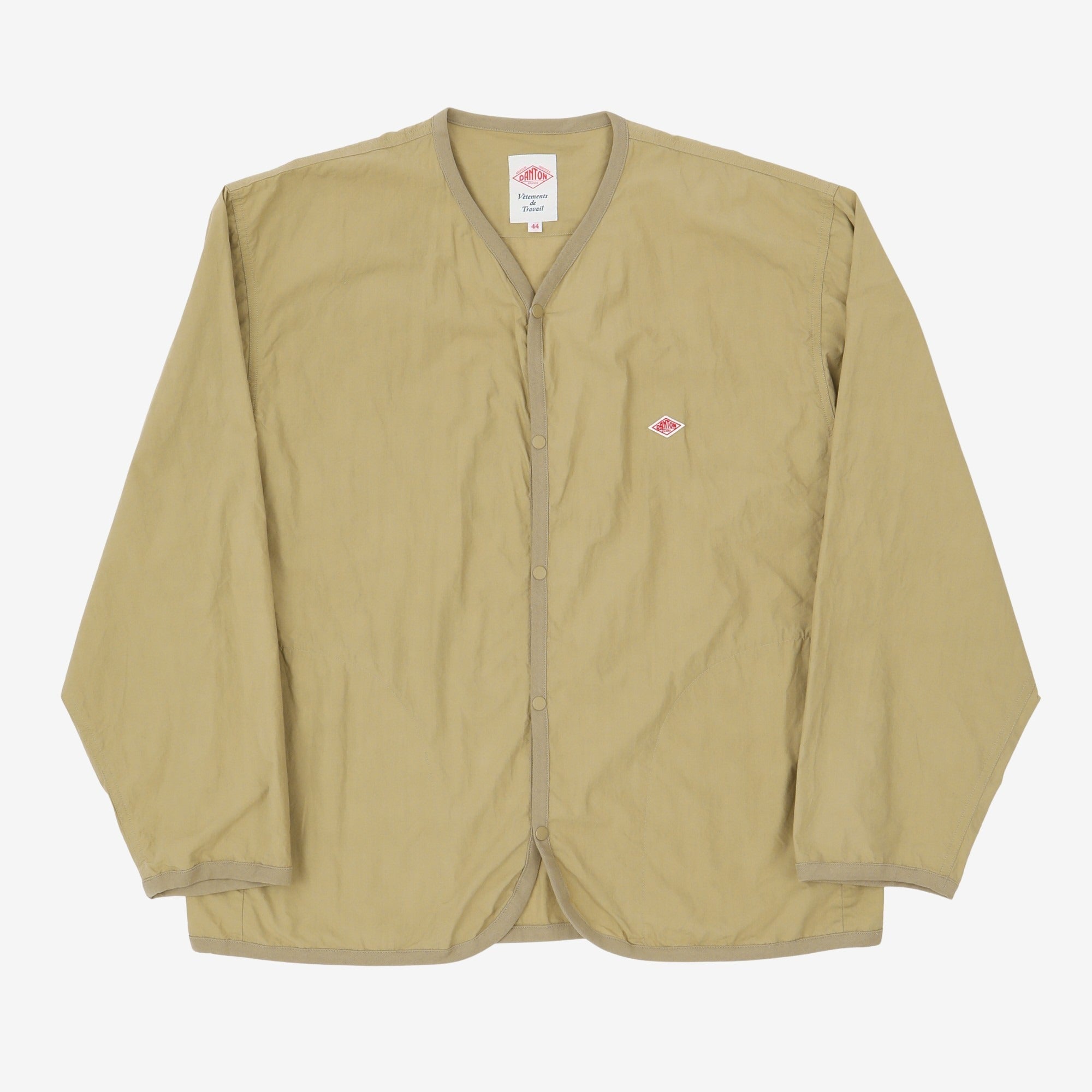 DANTON MEN'S COTTON DRILL COLLARLESS JACKET