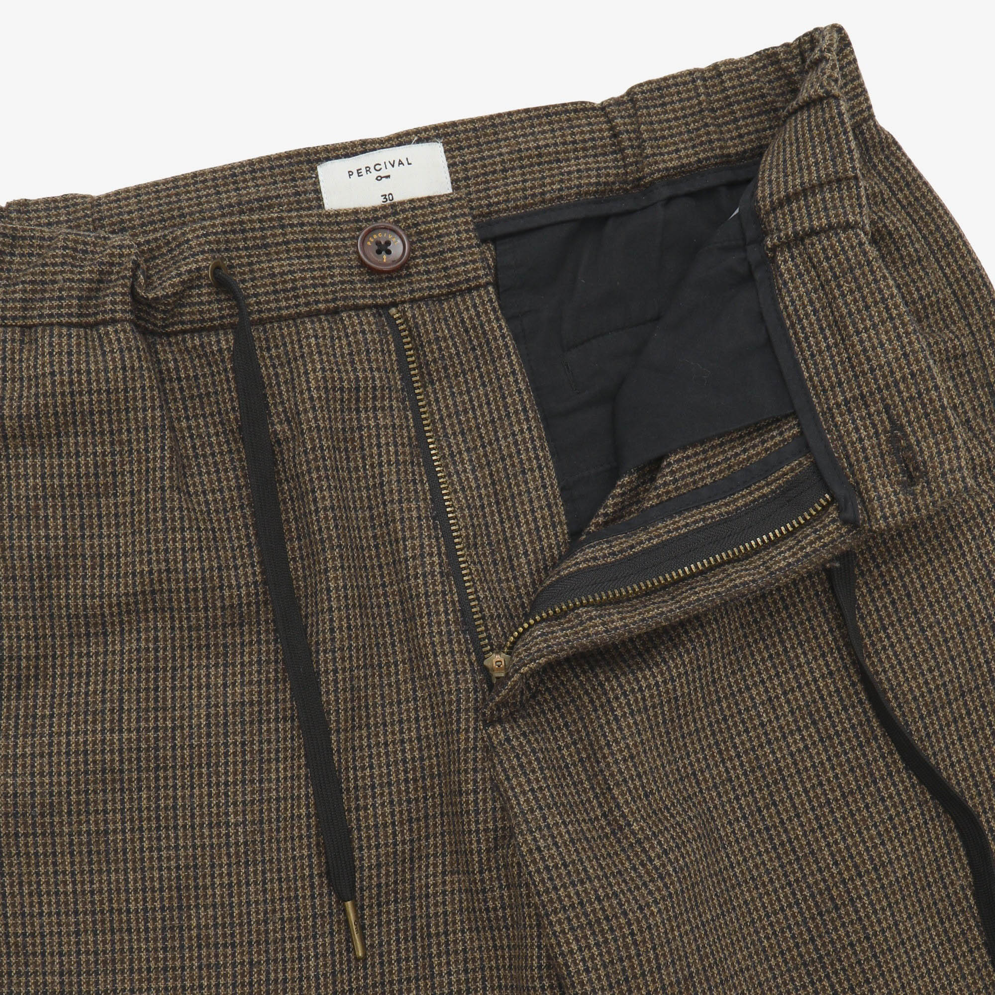 Drawstring Wool Blend Trouser