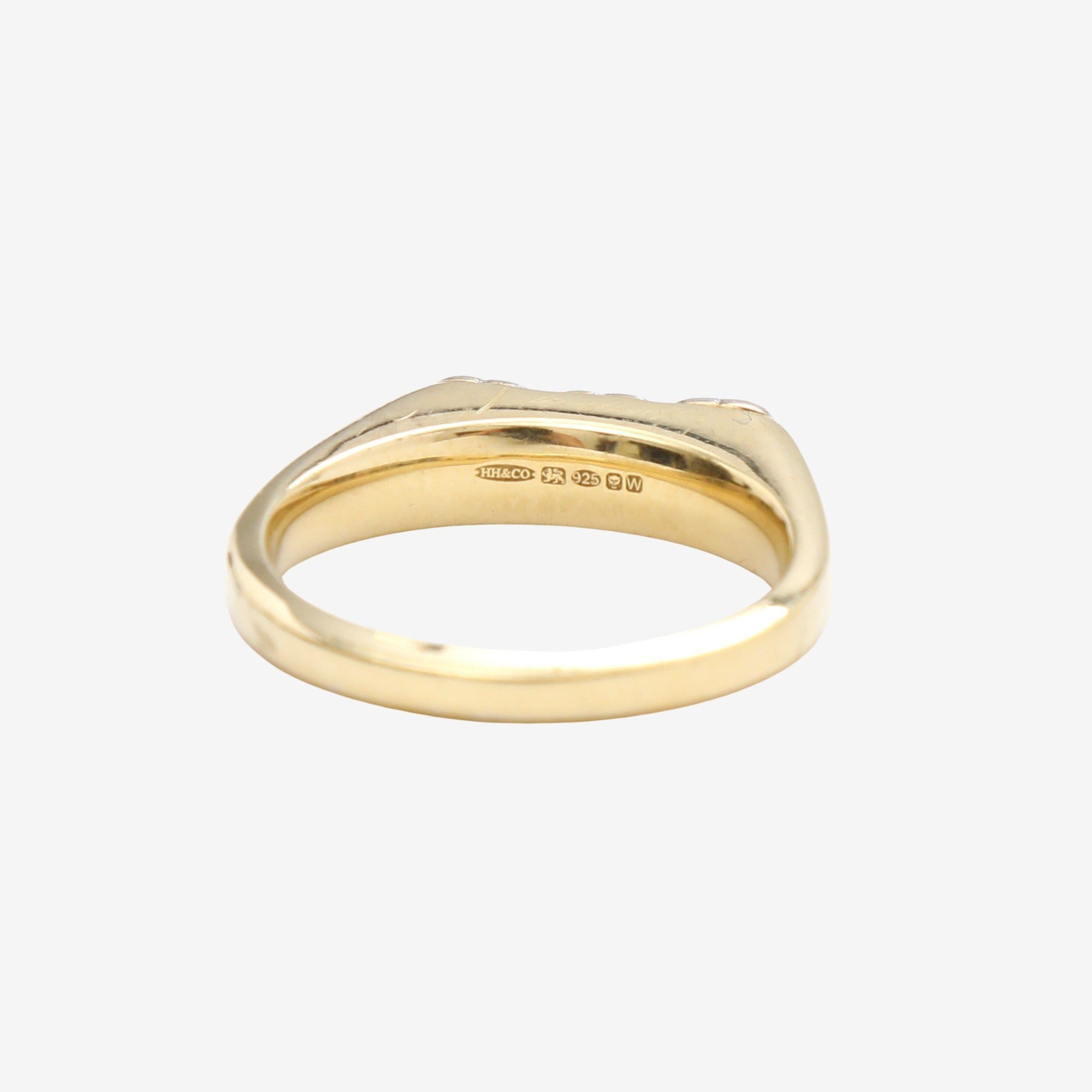 Three Stone Heart Ring
