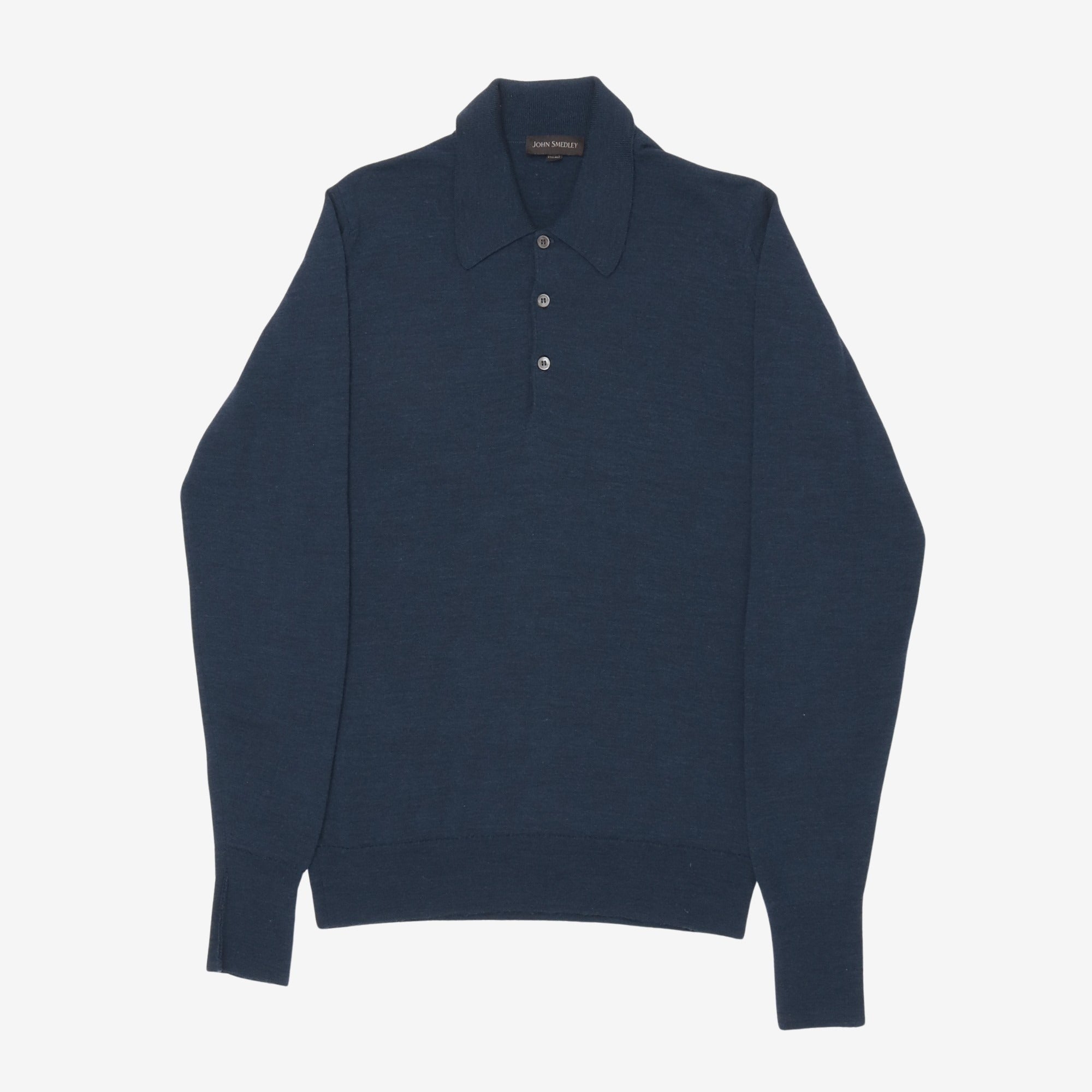 Fine LS Knit Polo