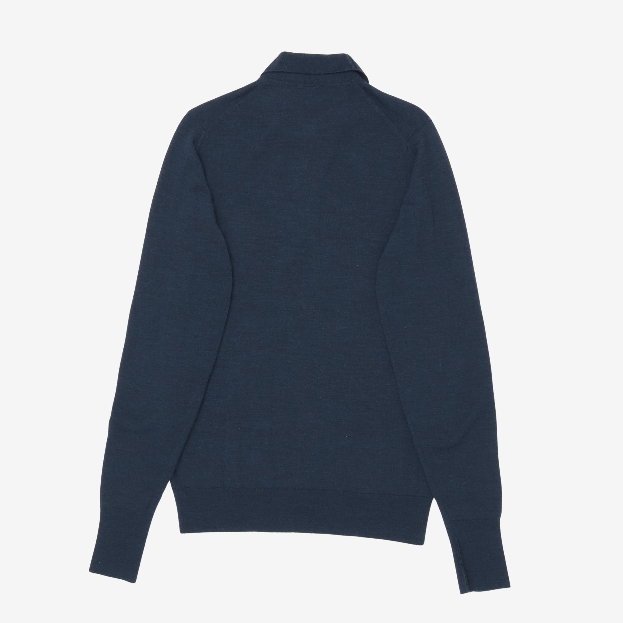 Fine LS Knit Polo