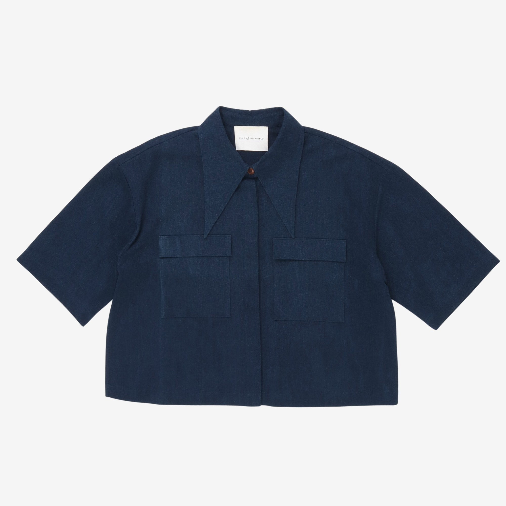 Cropped Denim Shirt