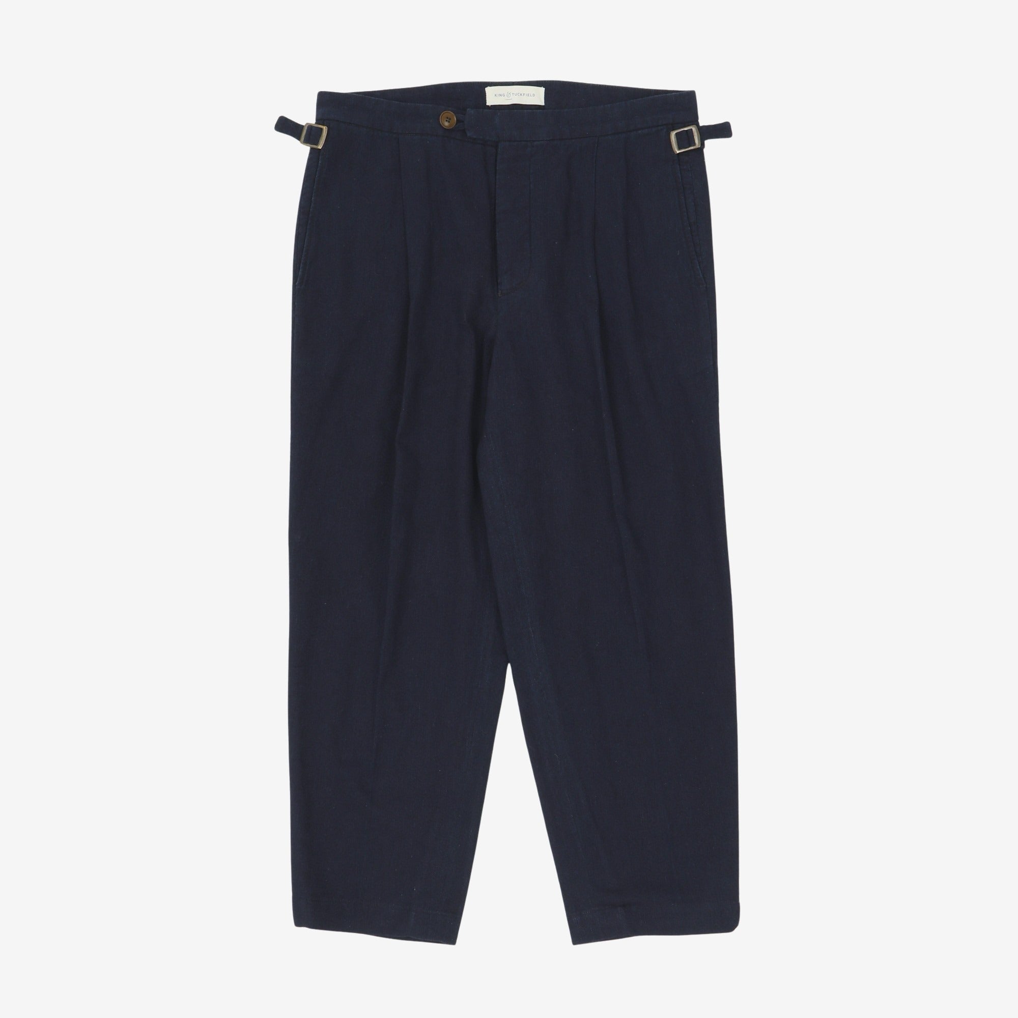 Pleated Twill Trouser