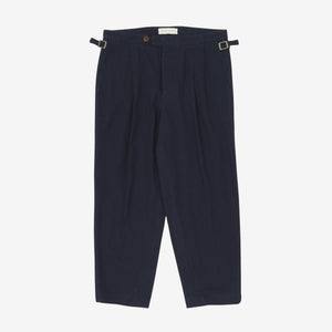 Pleated Twill Trouser