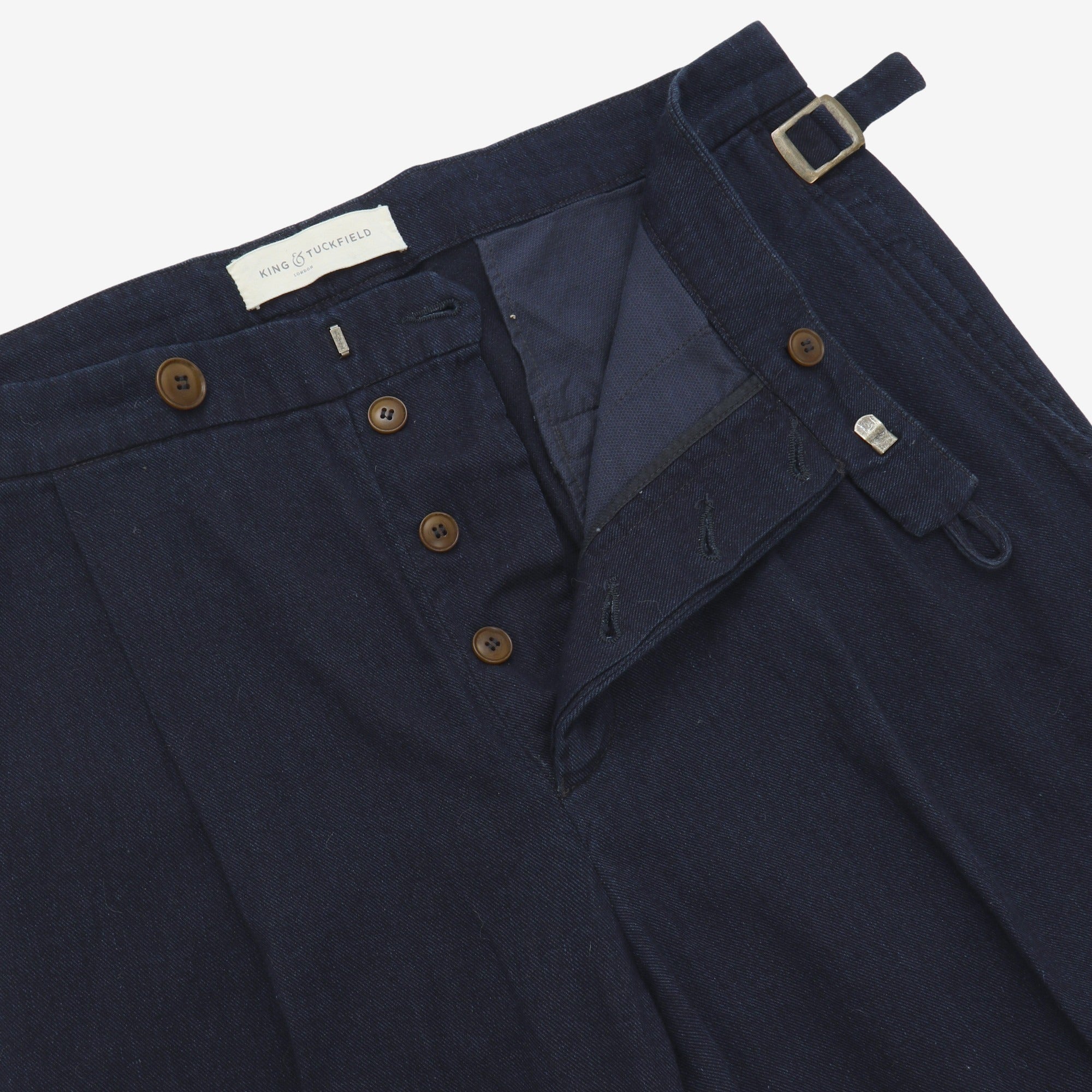 Pleated Twill Trouser