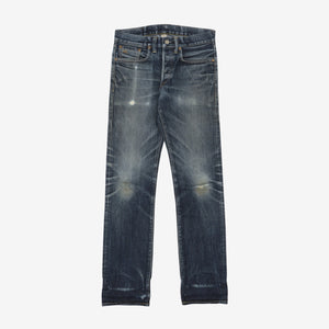 Washed Slim Fit Selvedge Denim