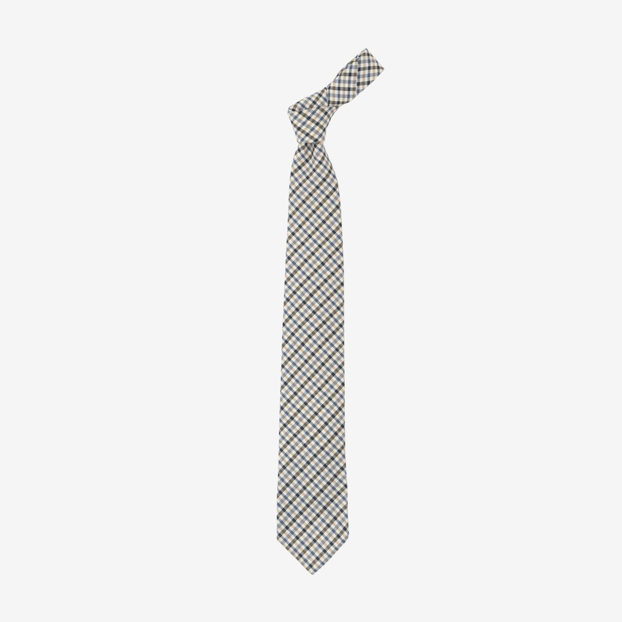 Wool Check Tie