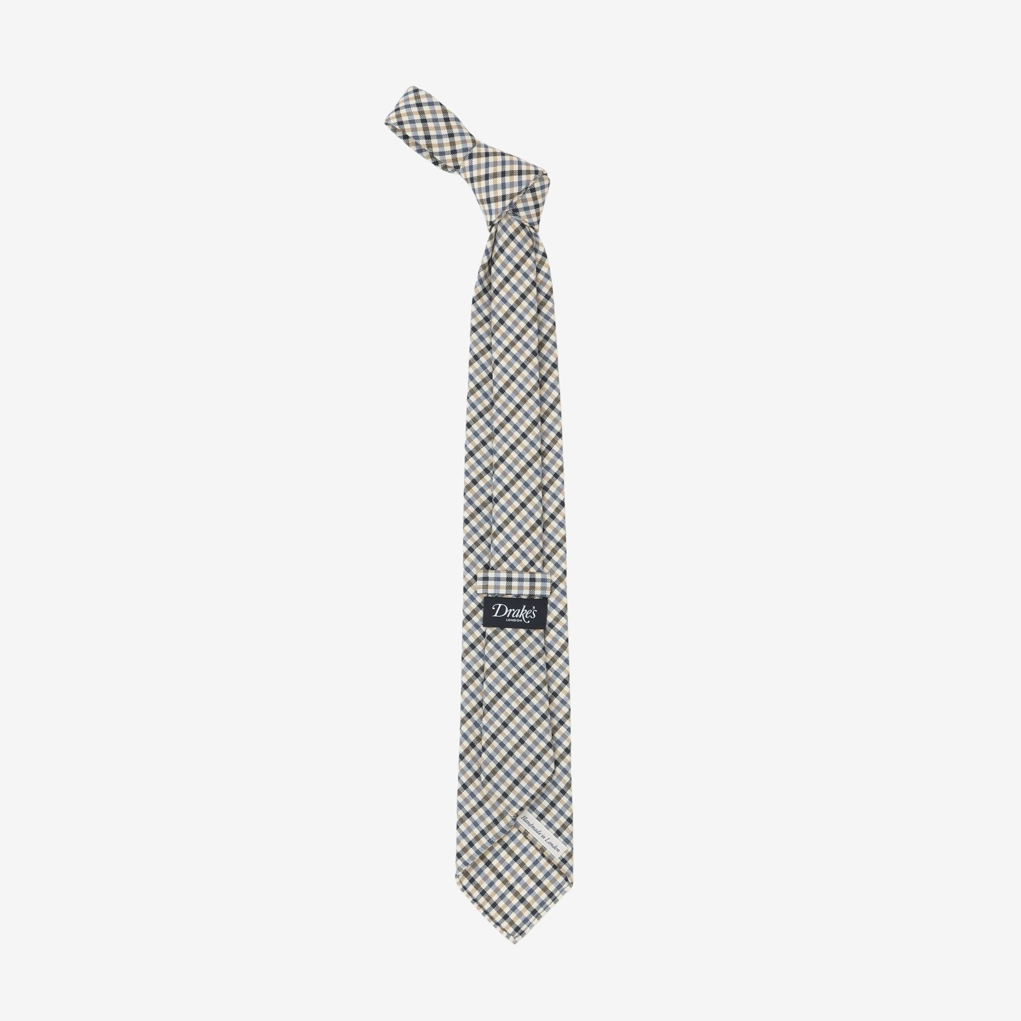 Wool Check Tie