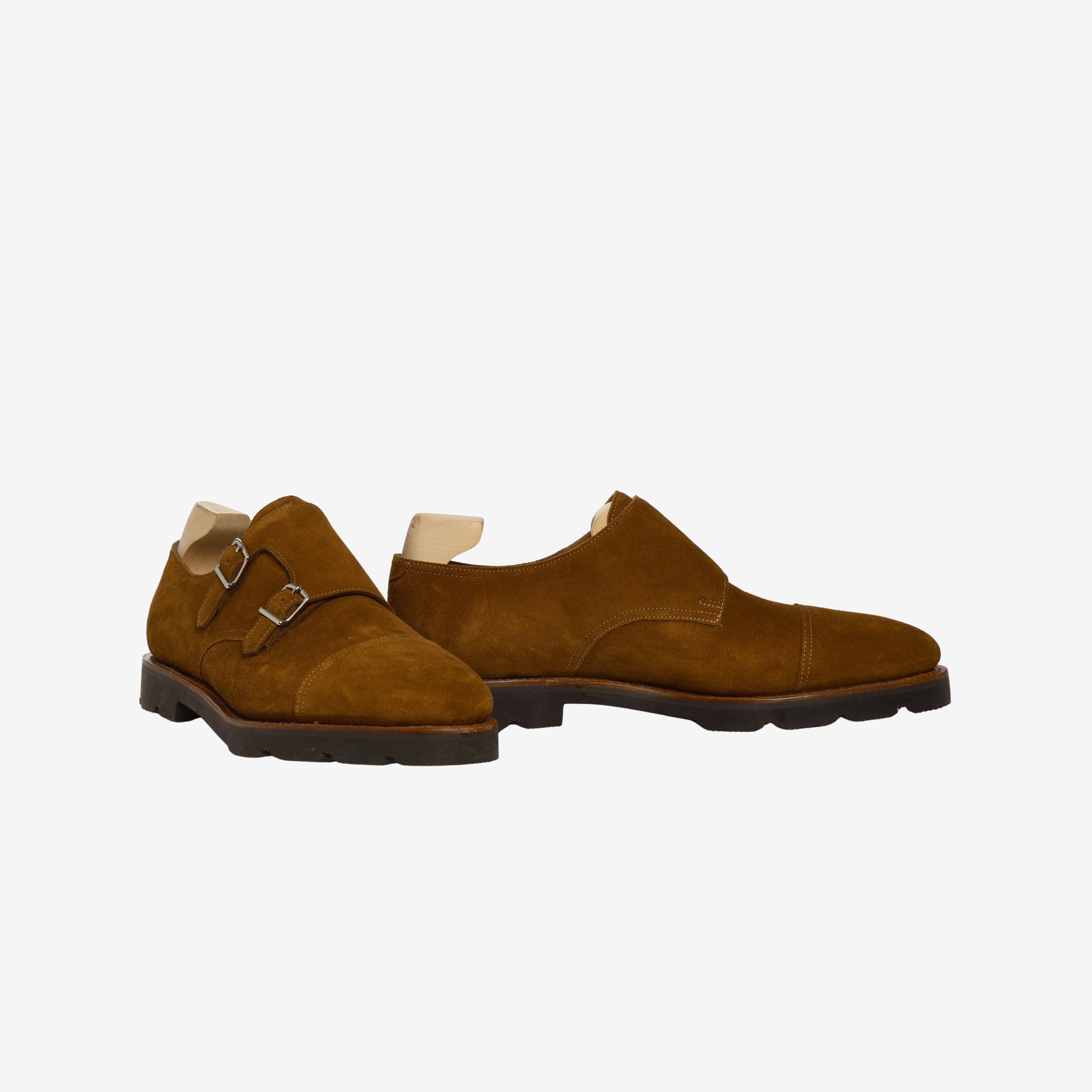Suede William Monk Strap + Trees