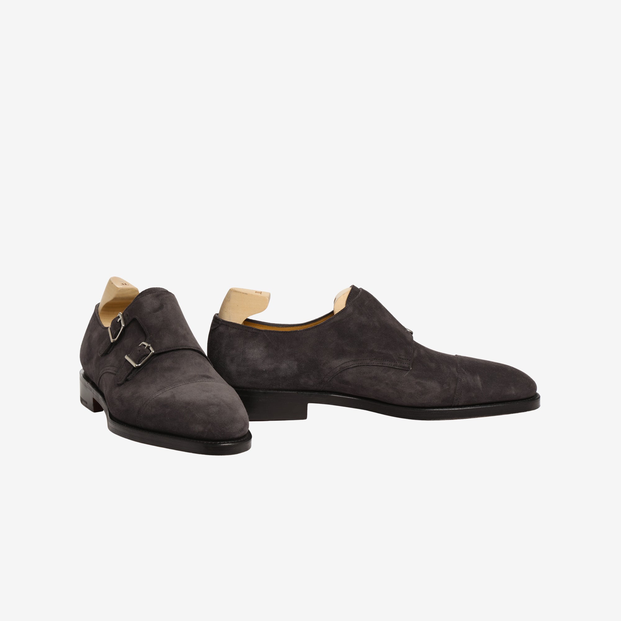 Suede William Monk Strap + Trees