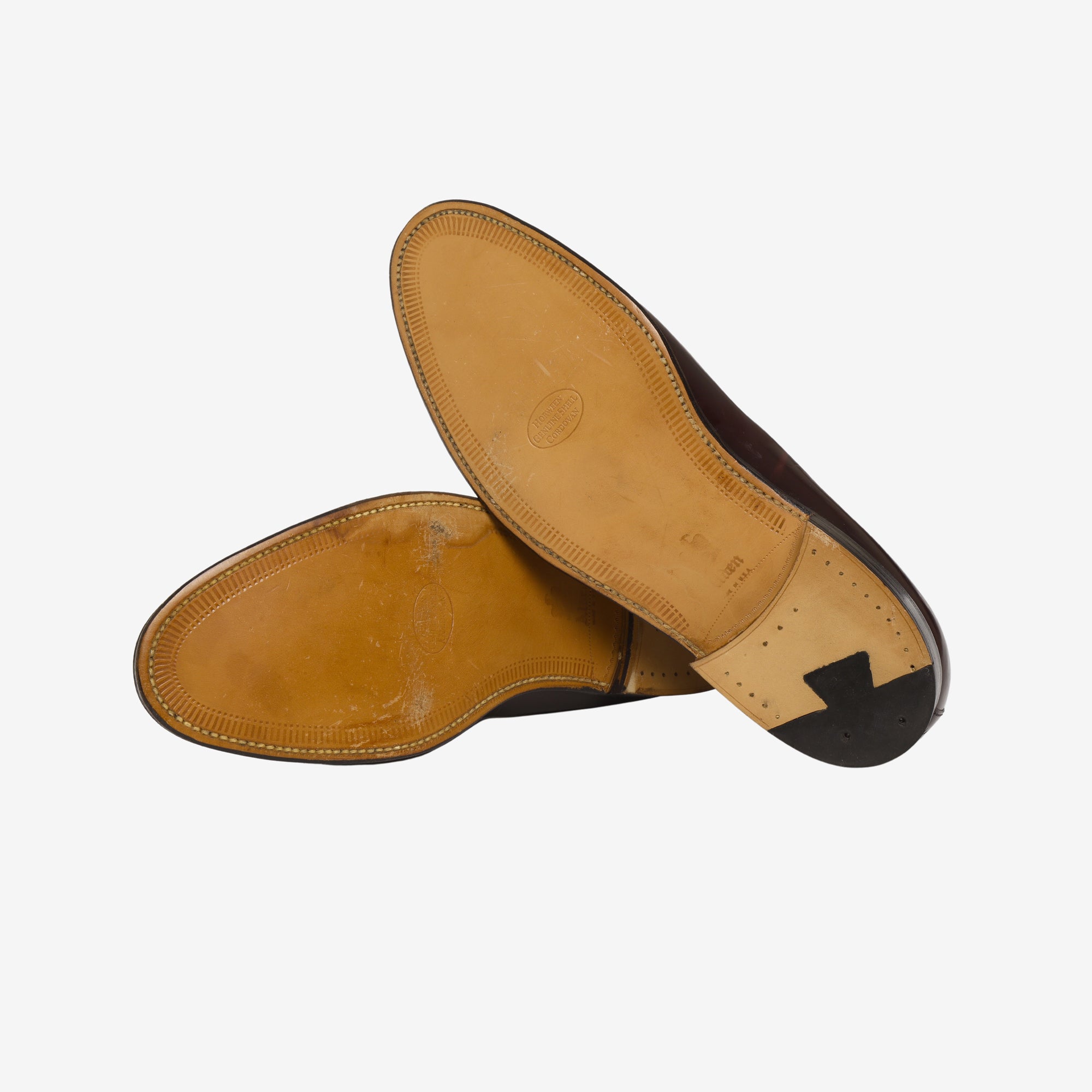 Color 8 Shell Cordovan Loafers + Trees