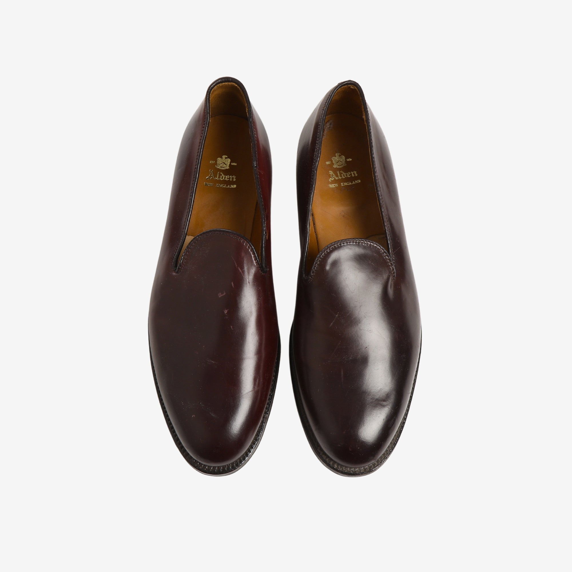 Color 8 Shell Cordovan Loafers + Trees