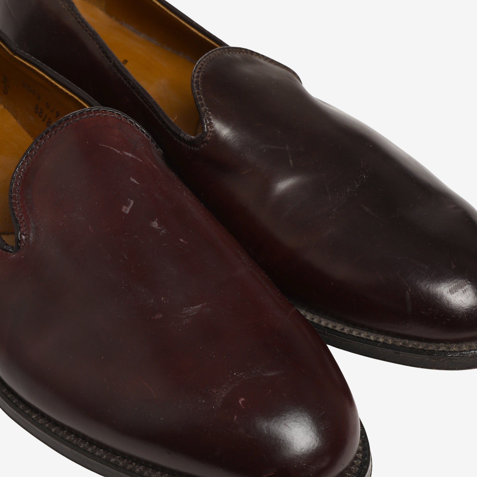 Color 8 Shell Cordovan Loafers + Trees