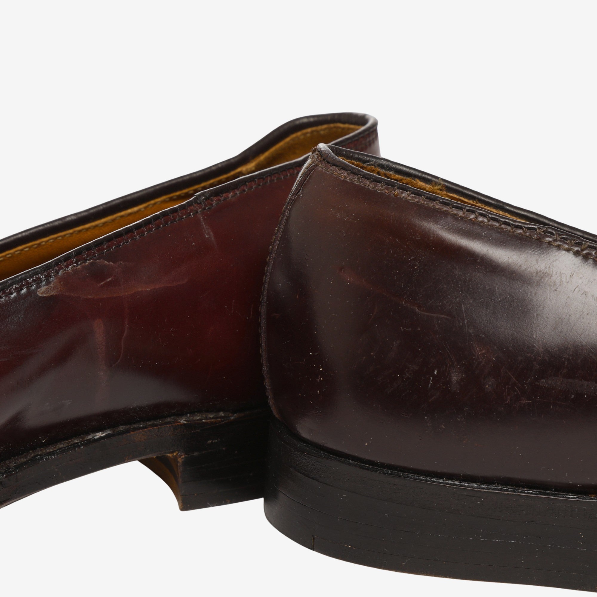 Color 8 Shell Cordovan Loafers + Trees