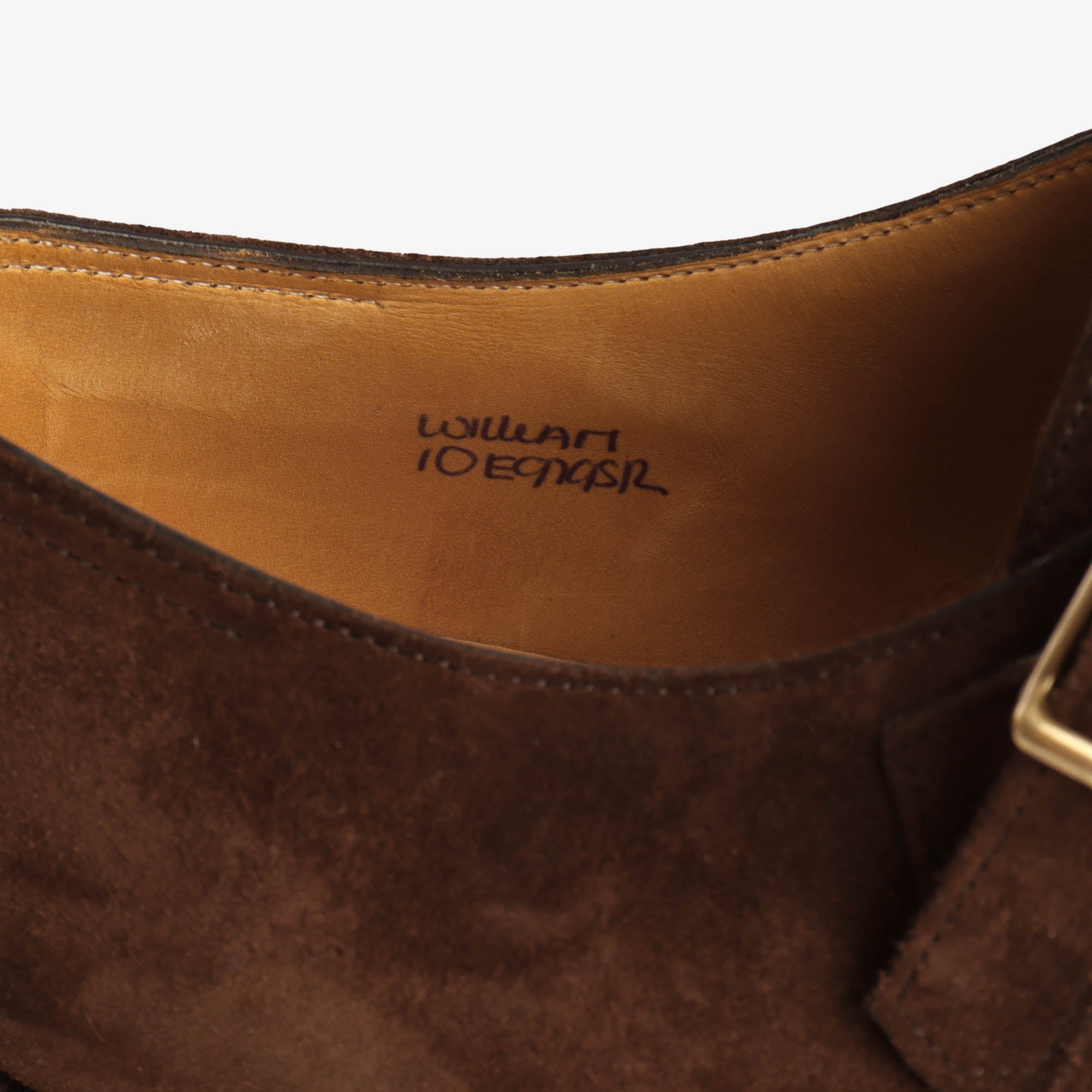 Suede William Monk Strap