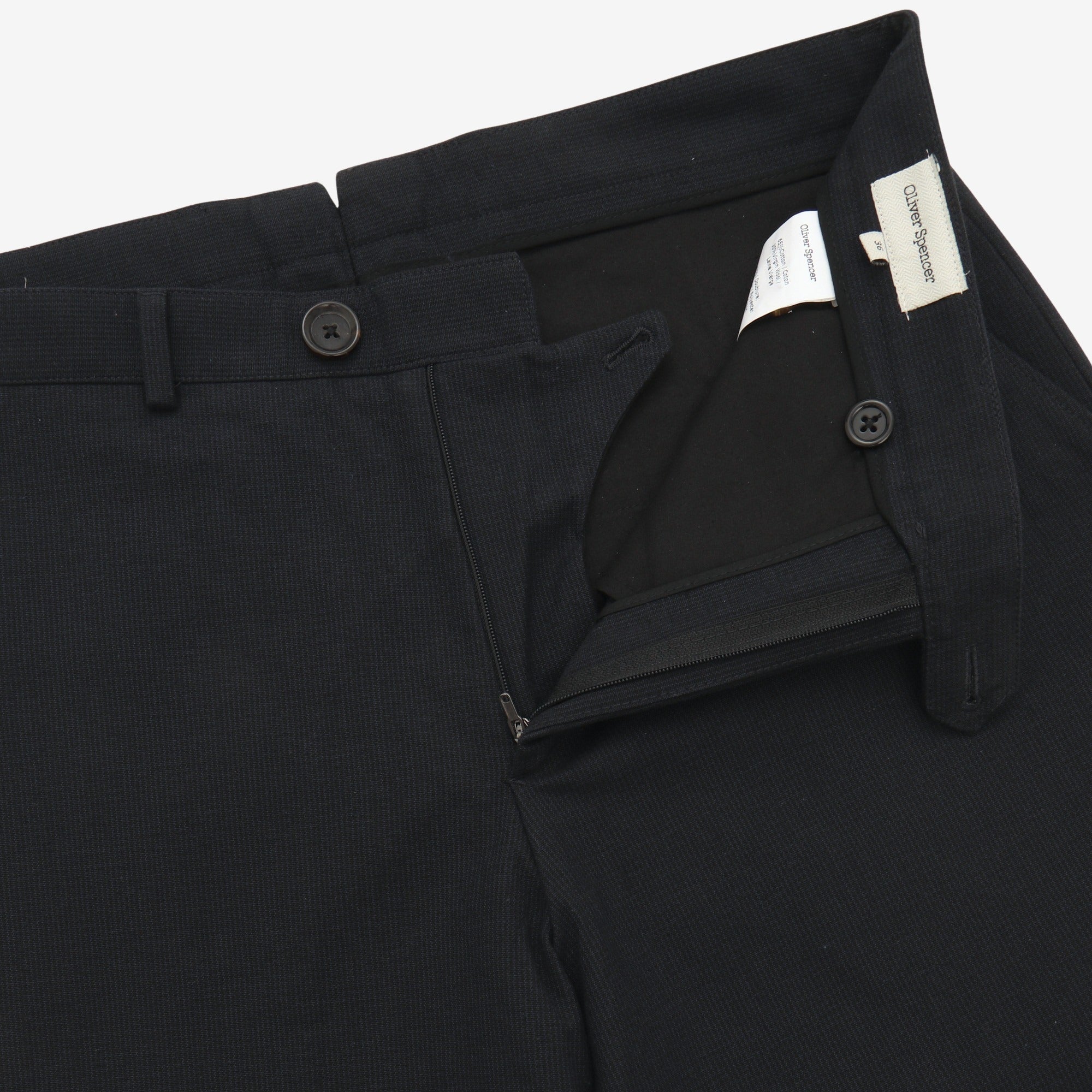 Cotton-Wool Striped Trousers
