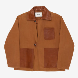 Leather Tab Jacket