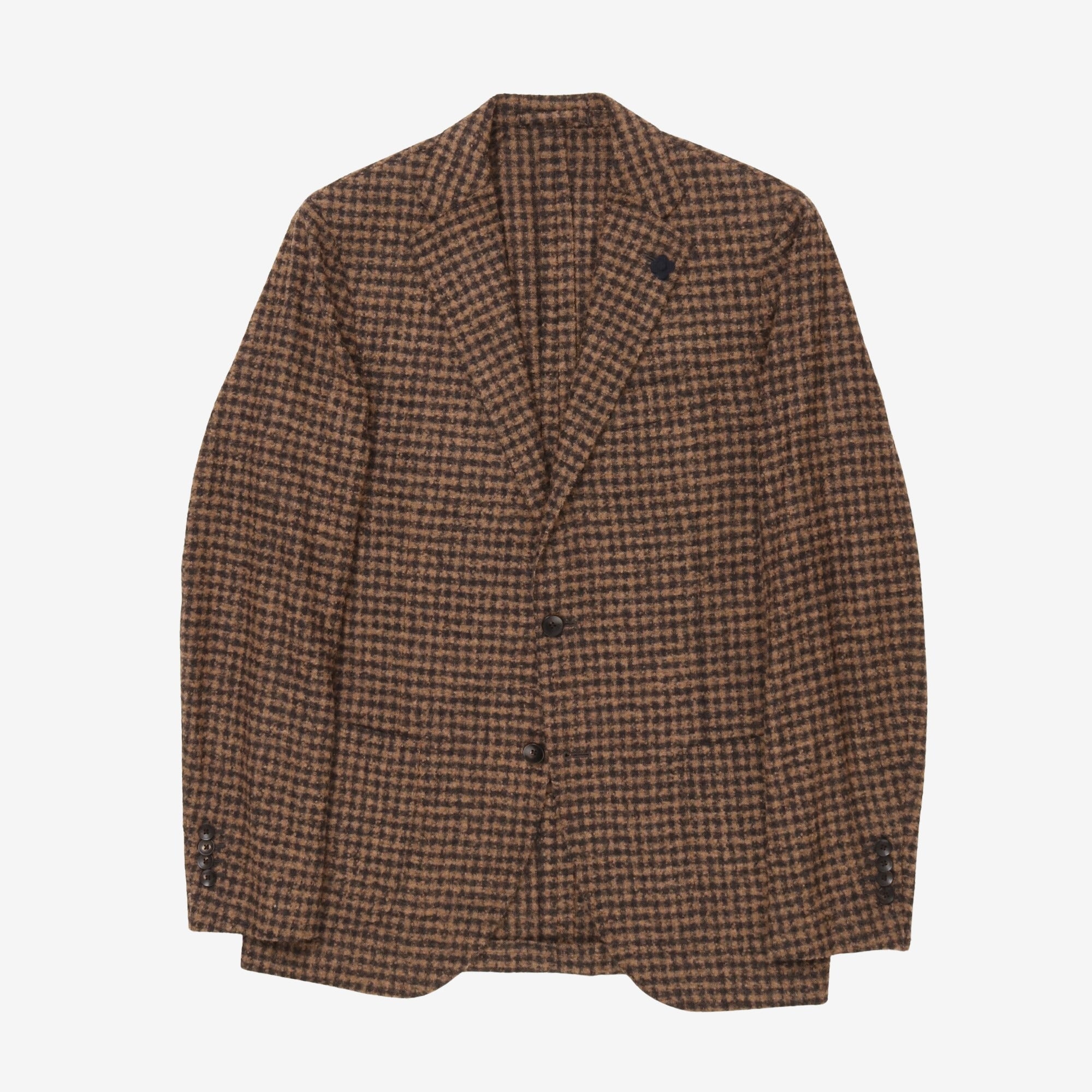 Alpaca Blend Check Blazer