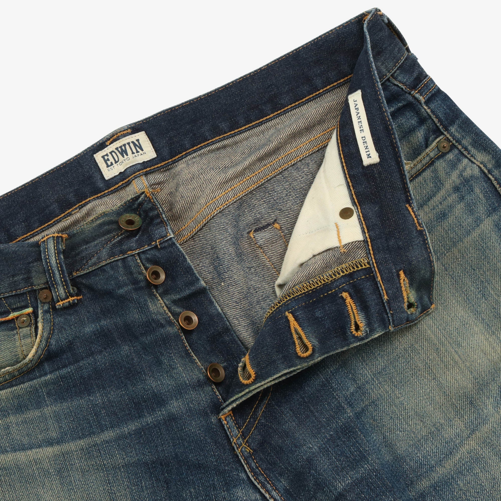 ED-80 Slim Tapered Selvedge Jeans (35W X 30.5L)