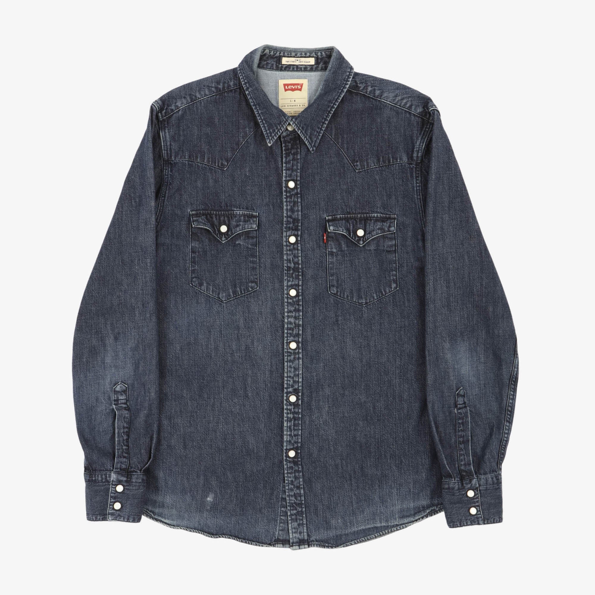 Denim Snap Button Western Shirt