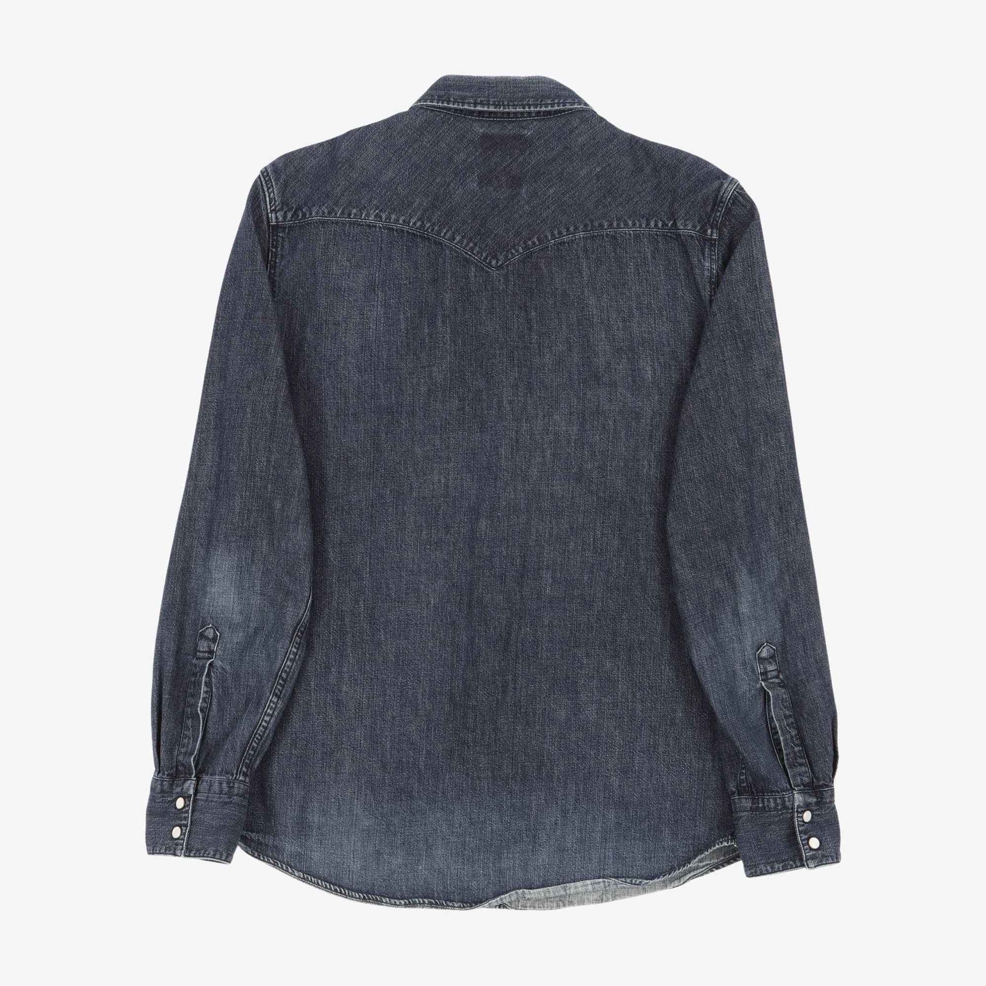 Denim Snap Button Western Shirt