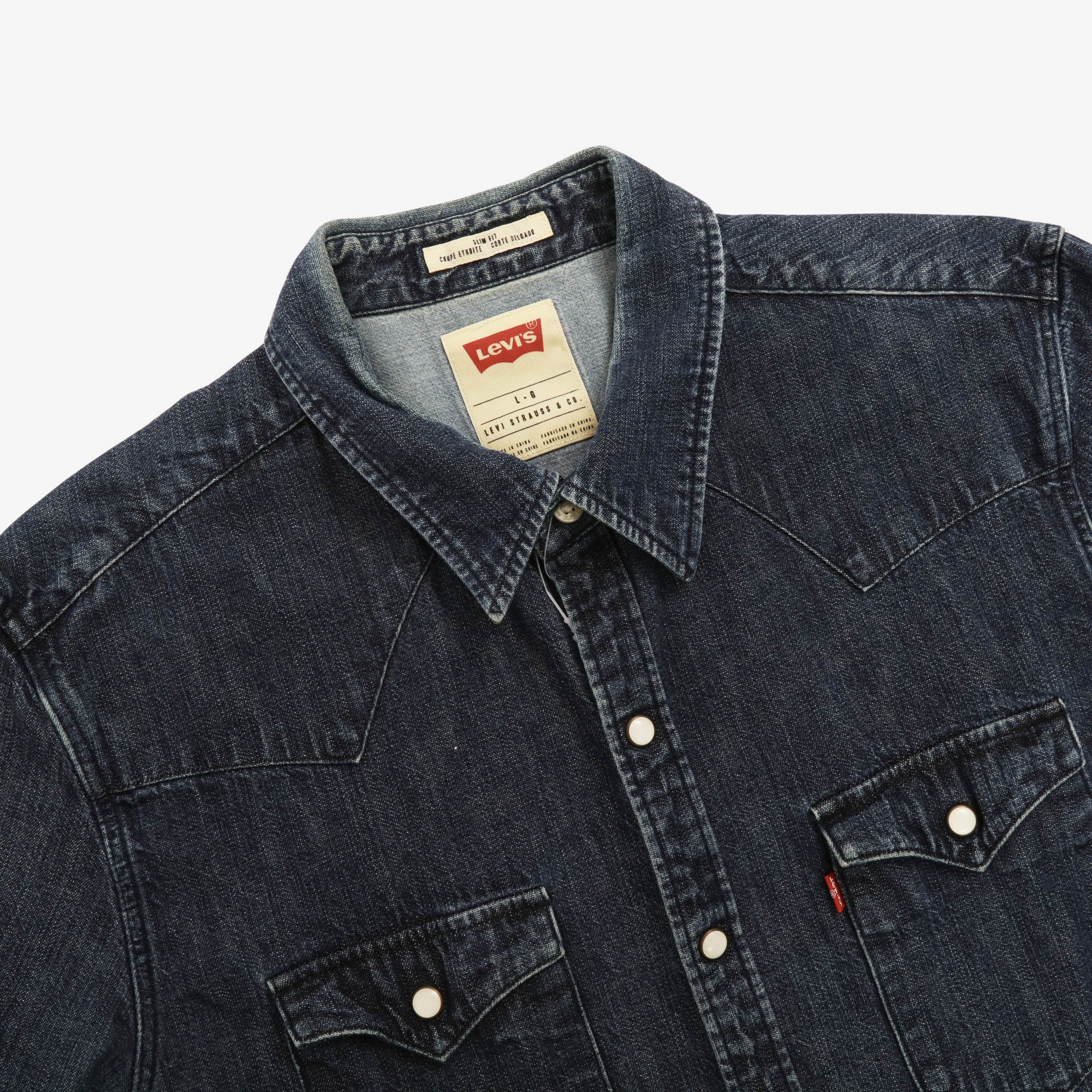 Denim Snap Button Western Shirt