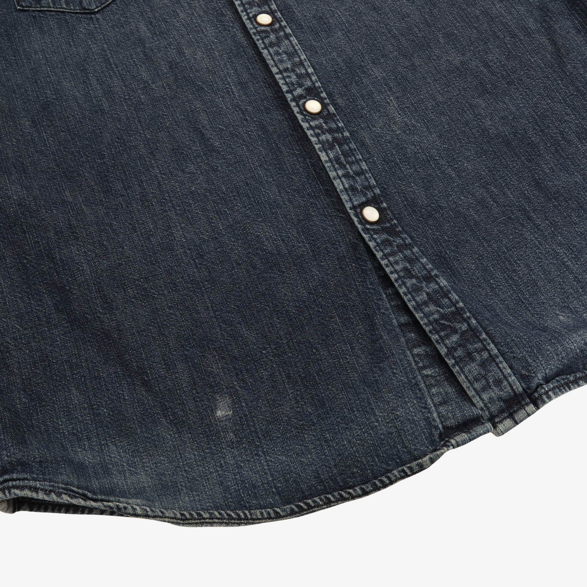 Denim Snap Button Western Shirt