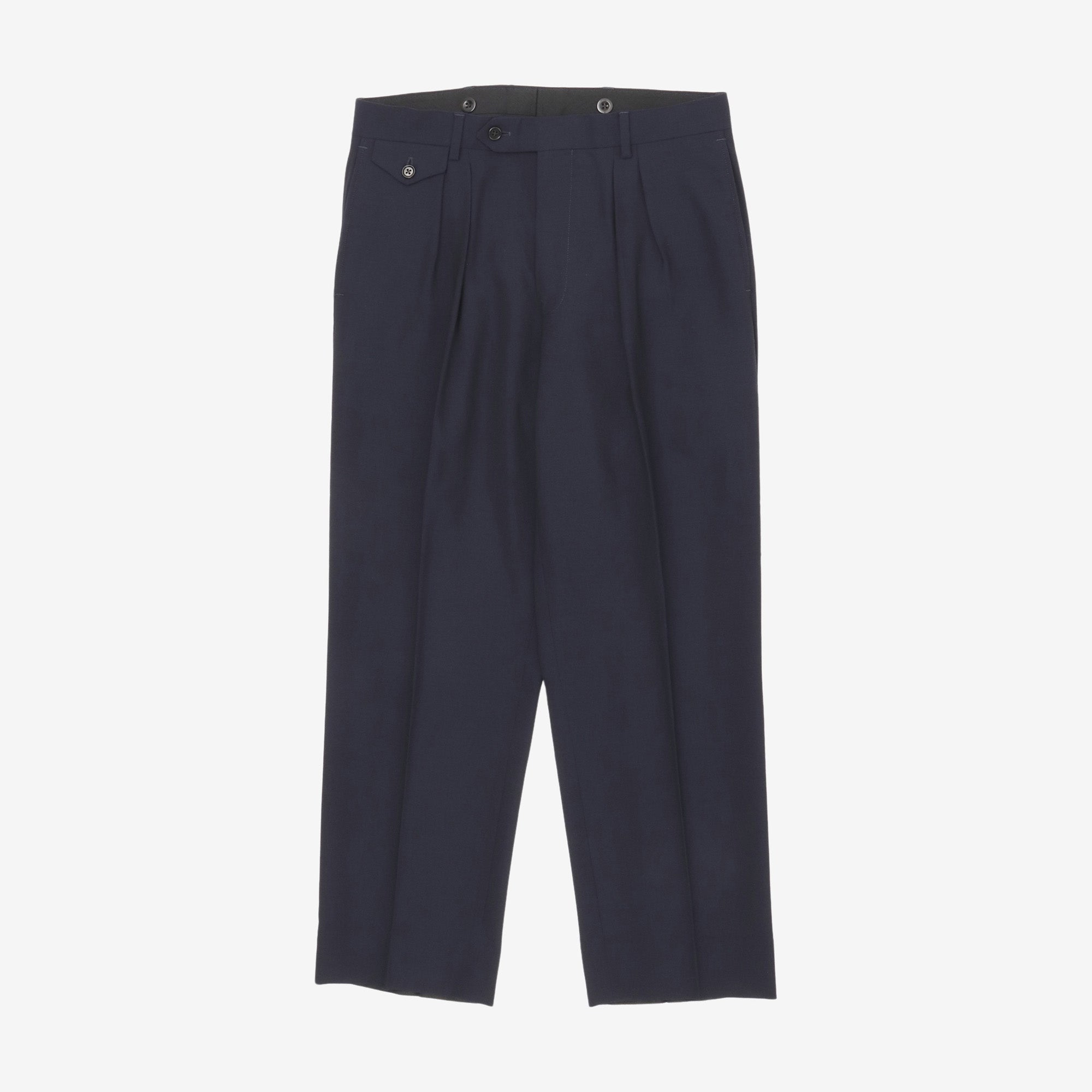 Pleated Wool Trousers (31W X 28L)
