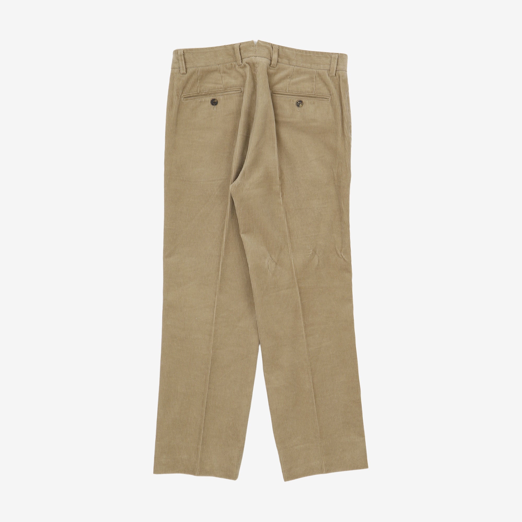 Pleated Corduroy Trousers (32W X 27L)