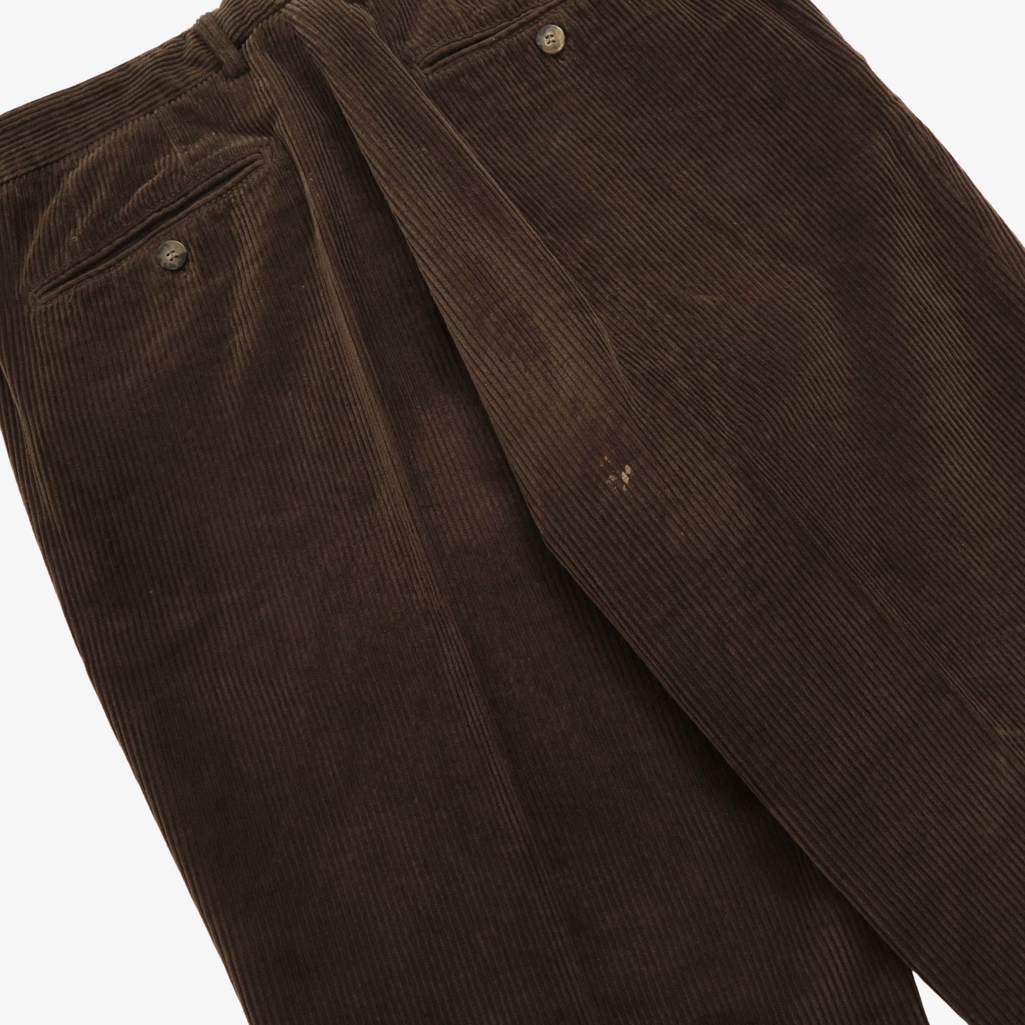 Pleated Corduroy Trousers (32W X 27L)