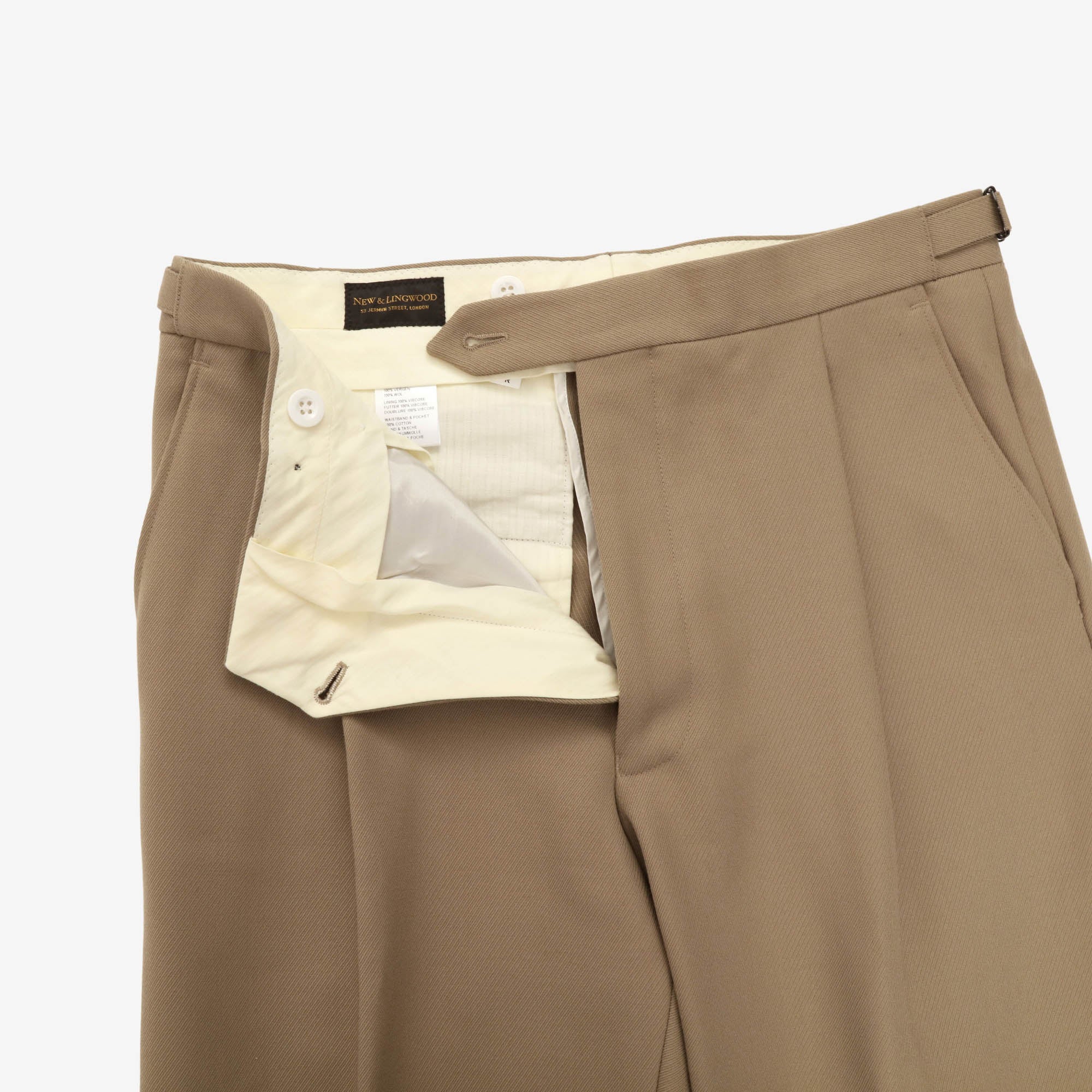 Wool Pleated Trousers (32W X 27L)