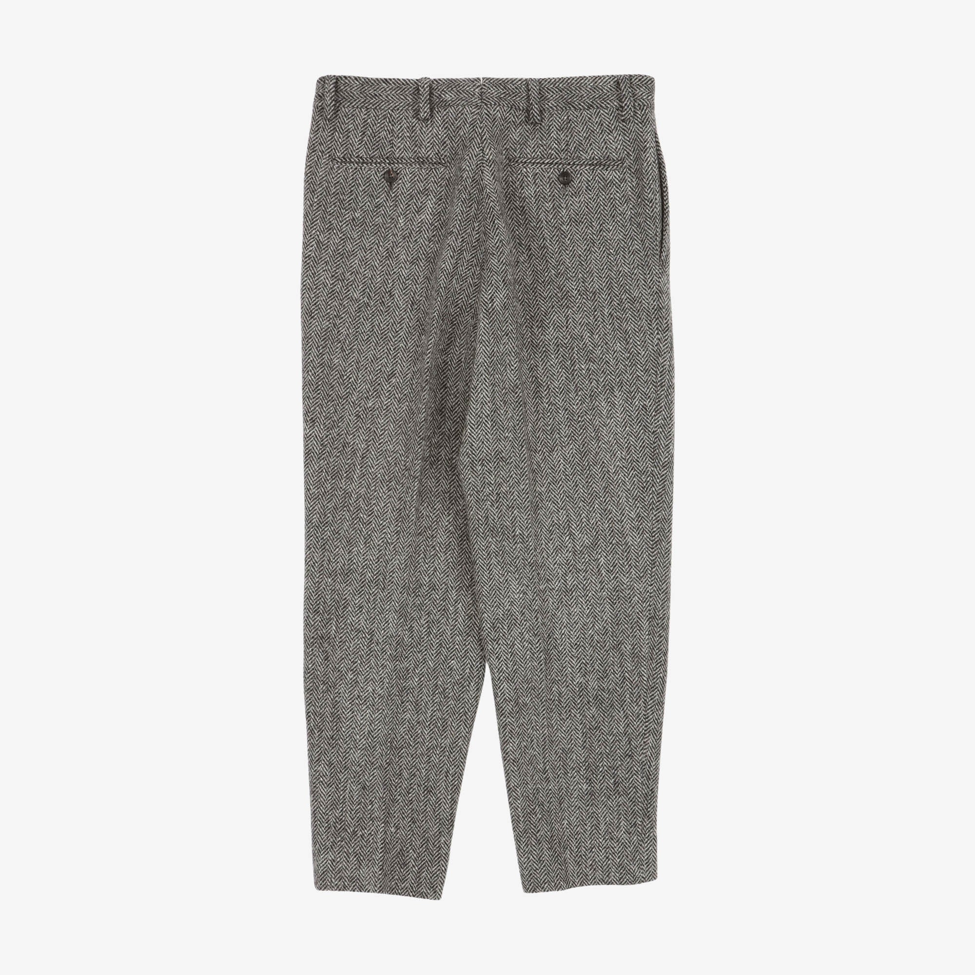 Herringbone Wool Tweed Trousers (32W X 28L)