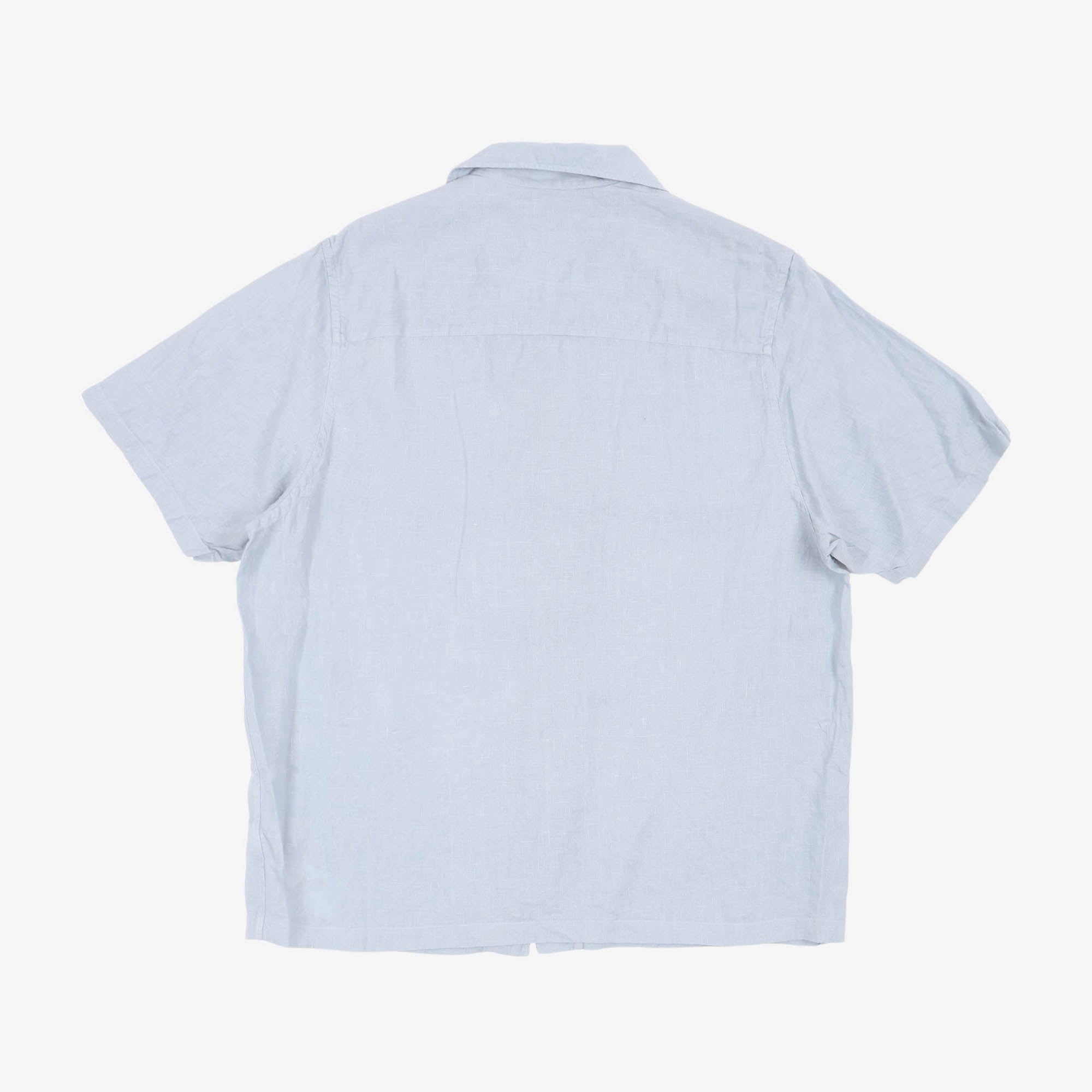 Linen Camp Collar Shirt