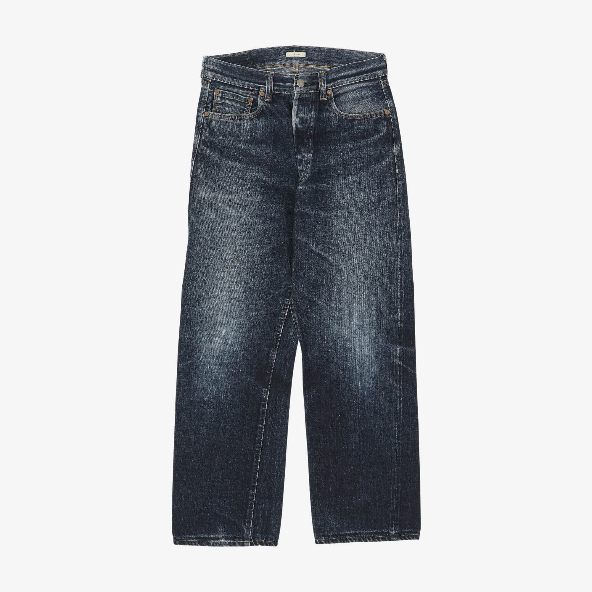High Waist Tapered Selvedge Jeans (29W X 27L)