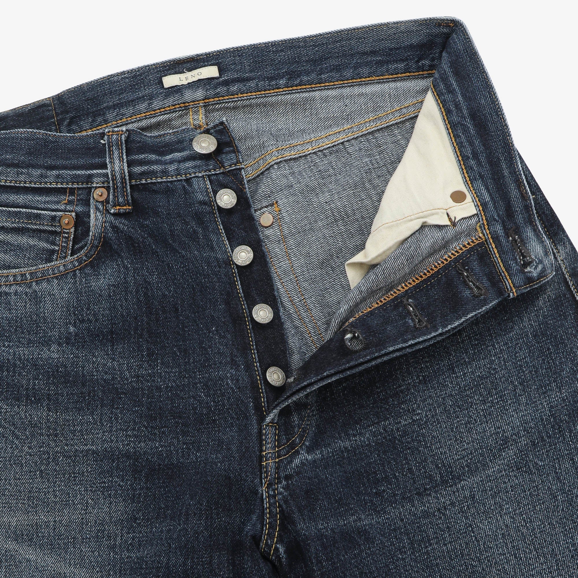 High Waist Tapered Selvedge Jeans (29W X 27L)