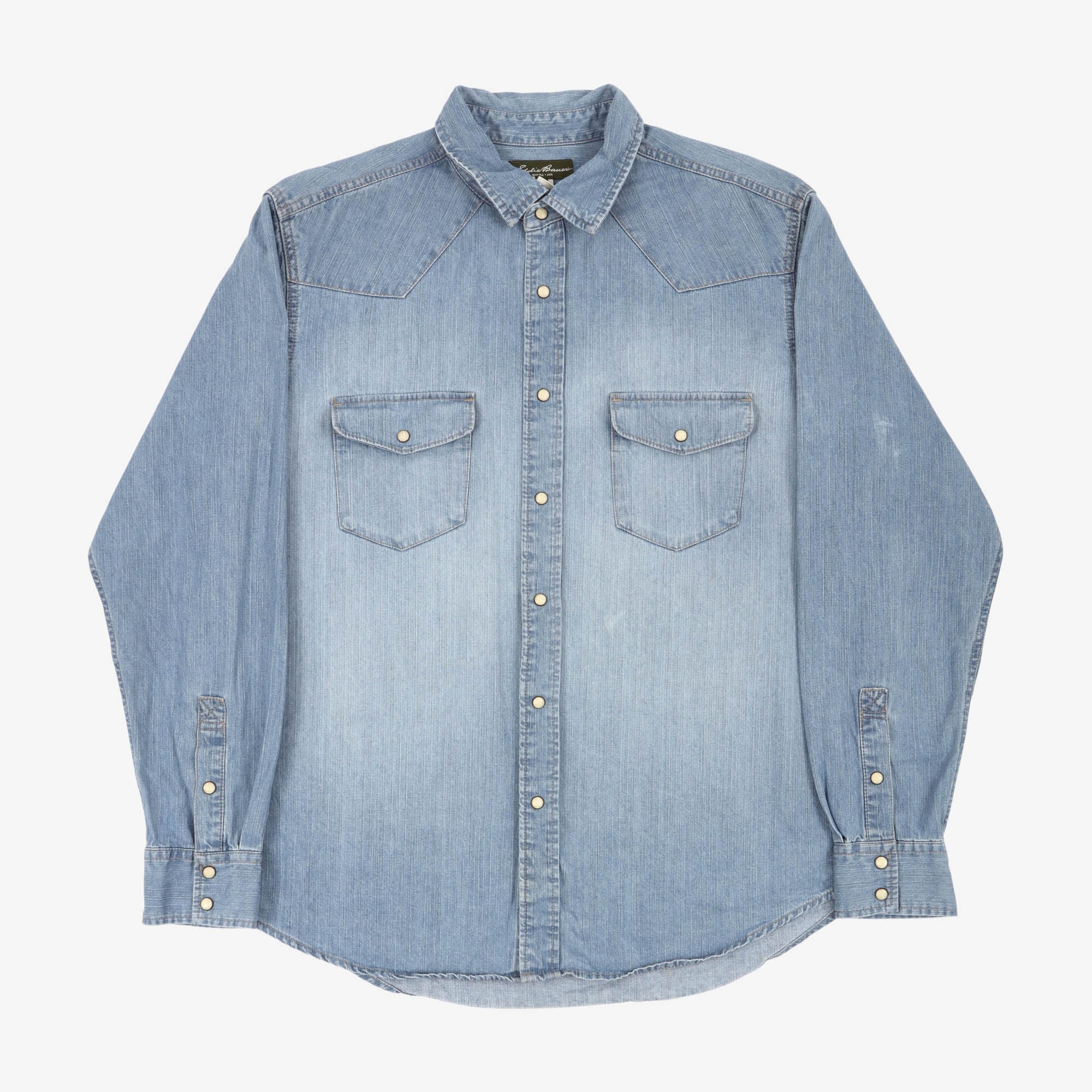 Light Denim Western Shirt