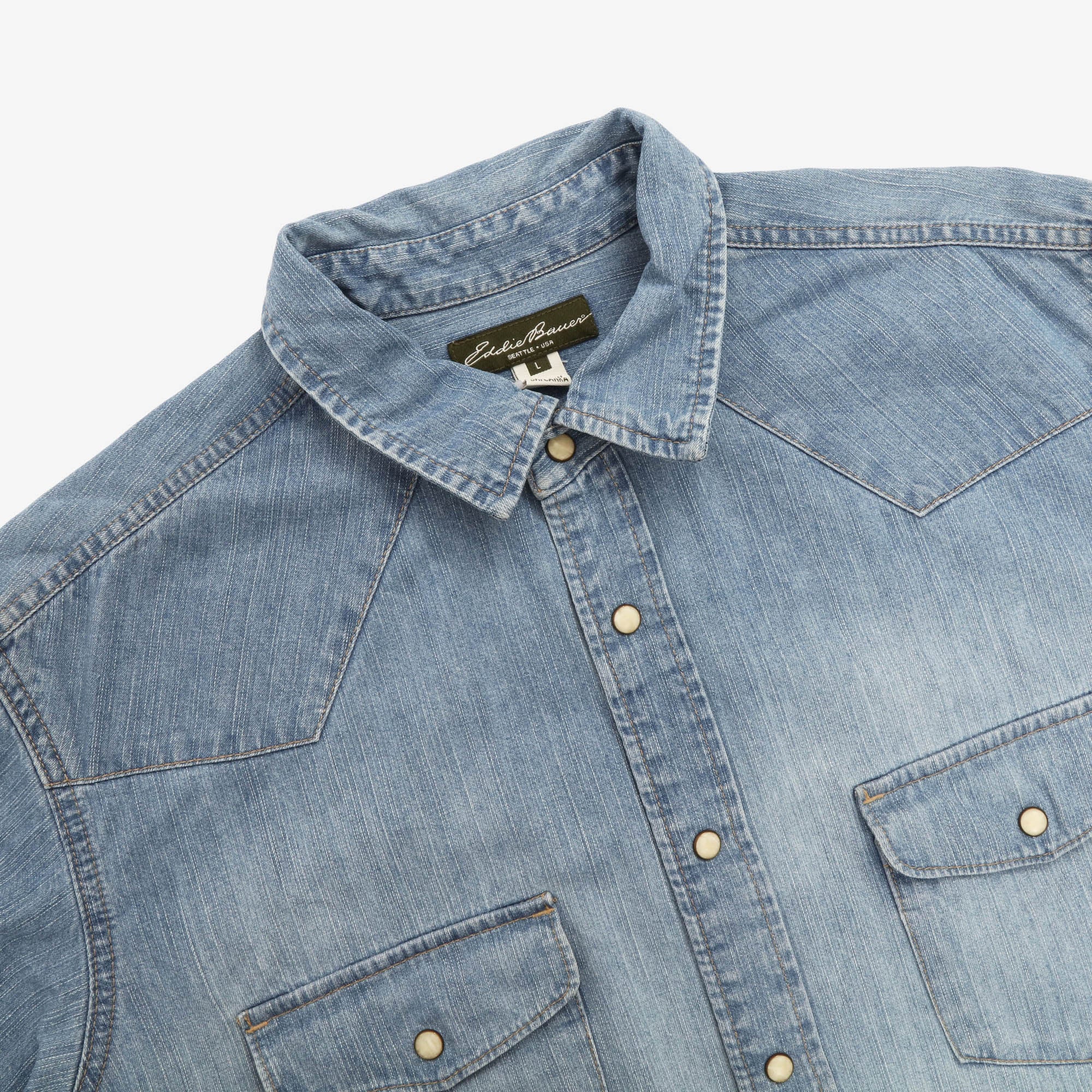 Light Denim Western Shirt