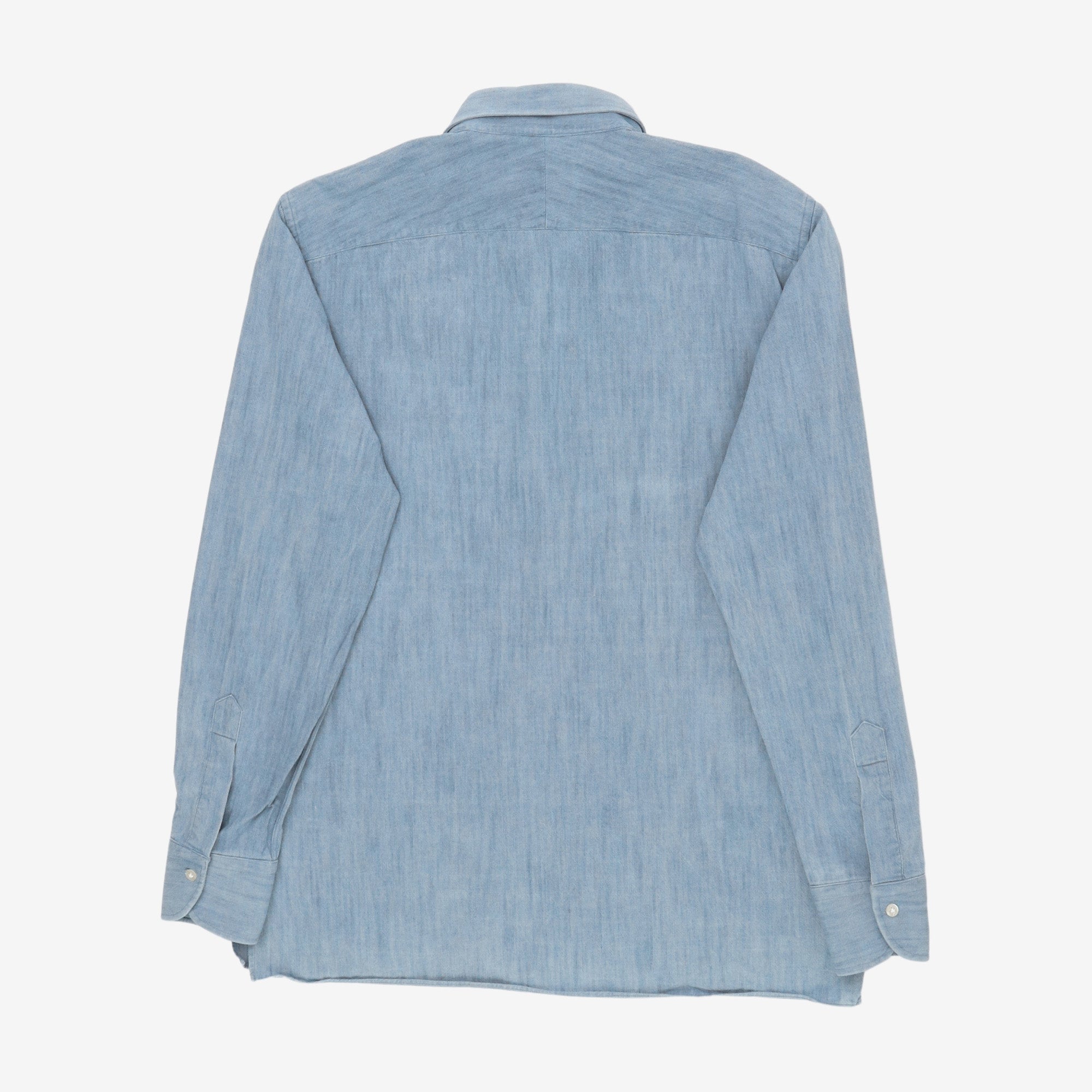 Mid Denim Popover Shirt