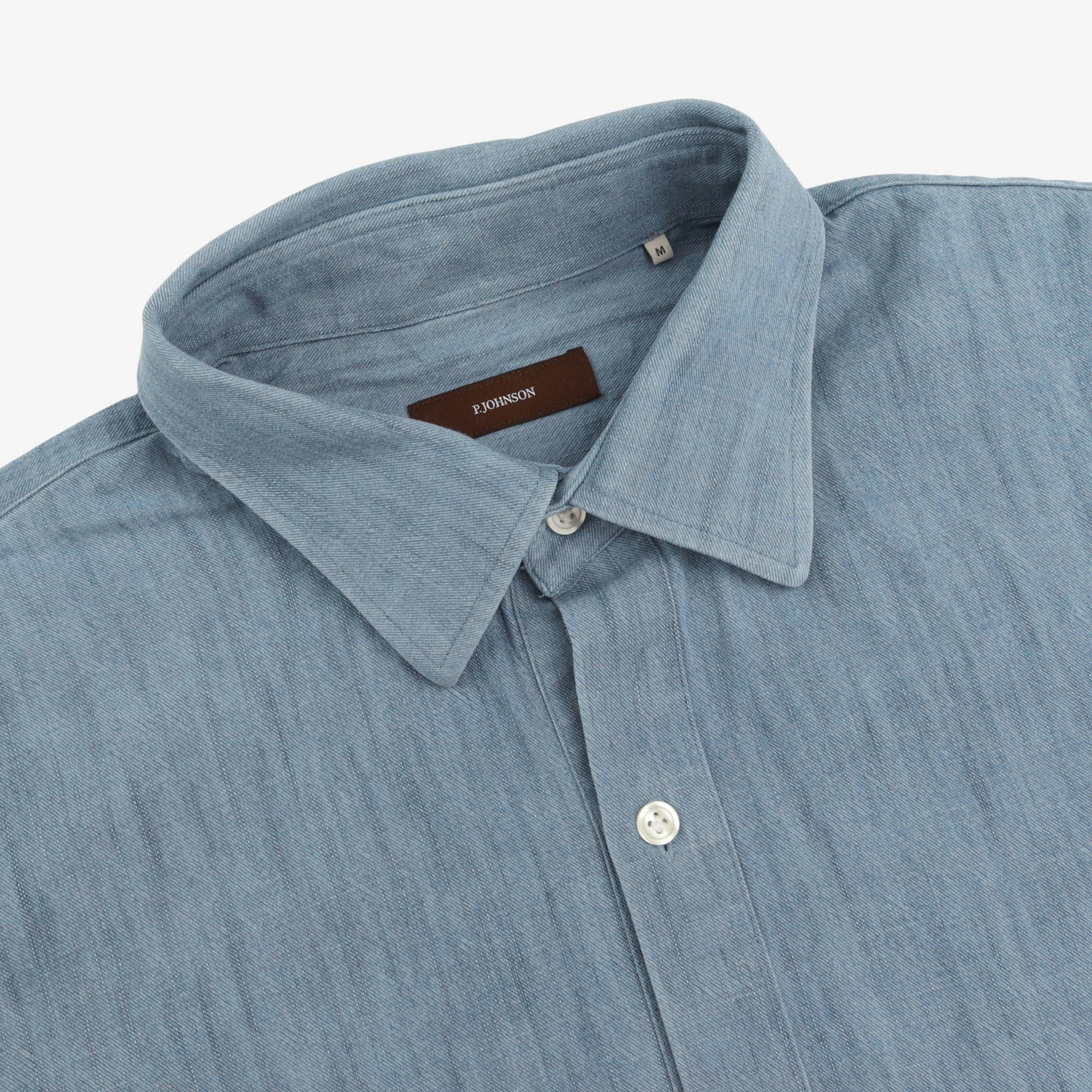 Mid Denim Popover Shirt