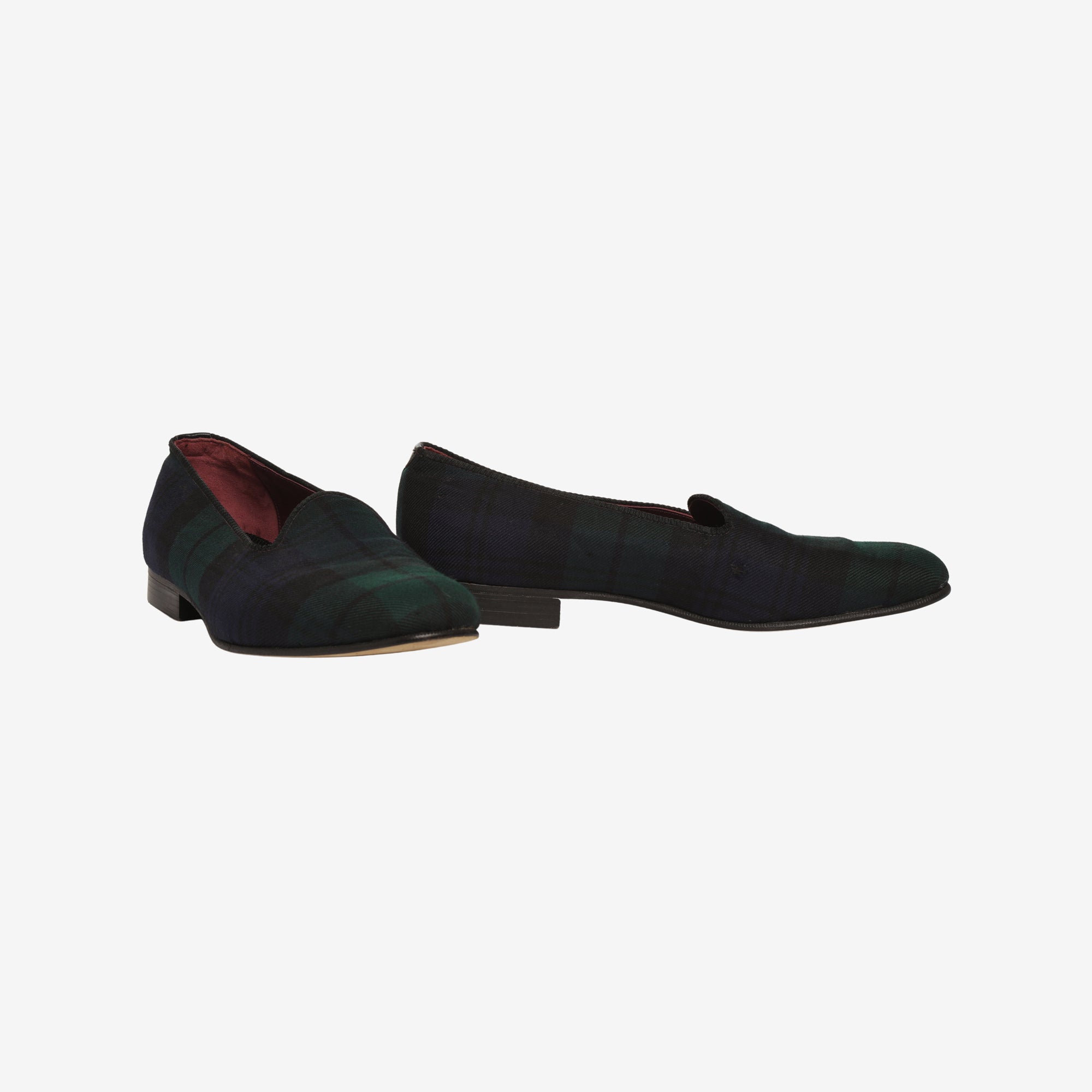 Purple Label Plaid Twill Slipper