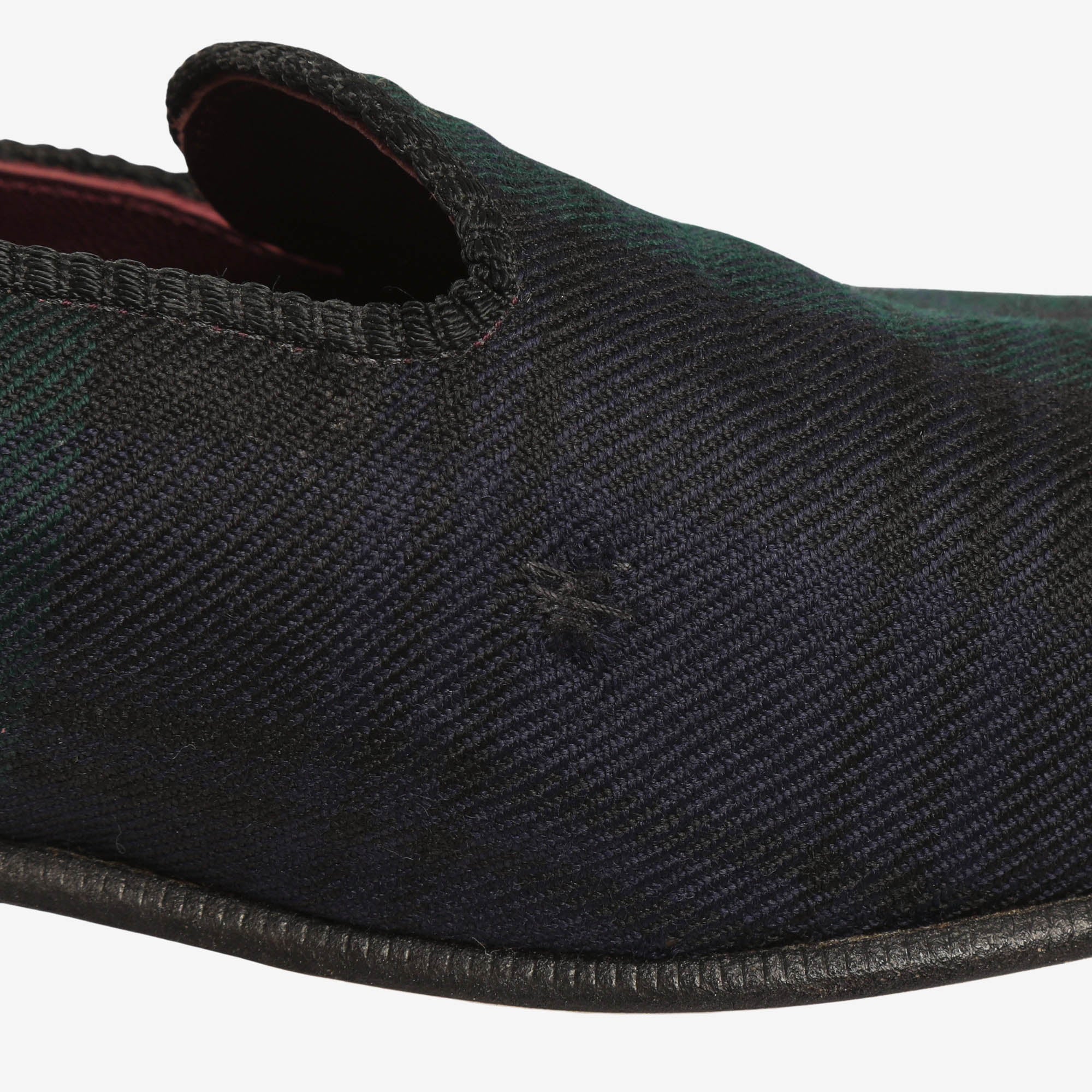 Purple Label Plaid Twill Slipper