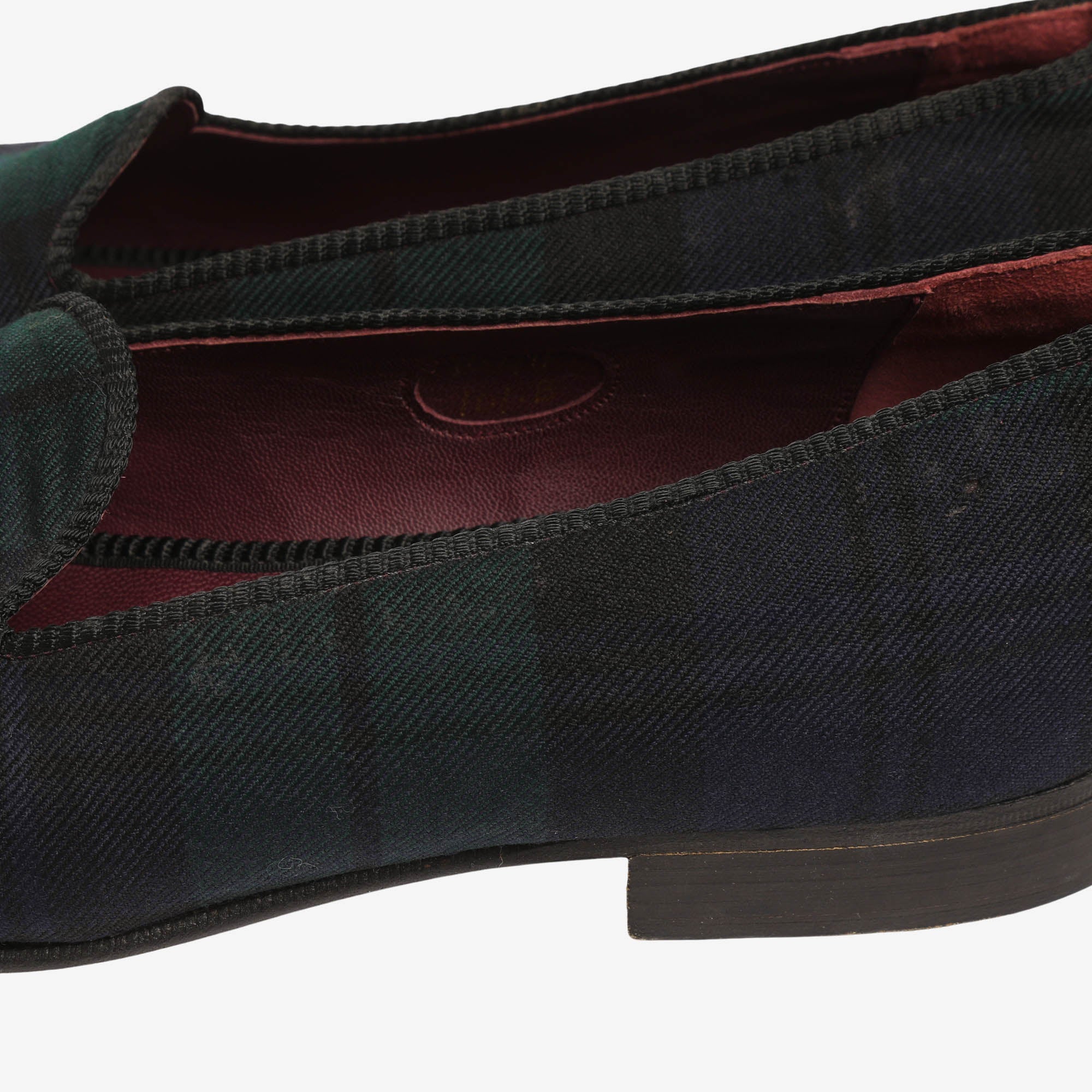 Purple Label Plaid Twill Slipper