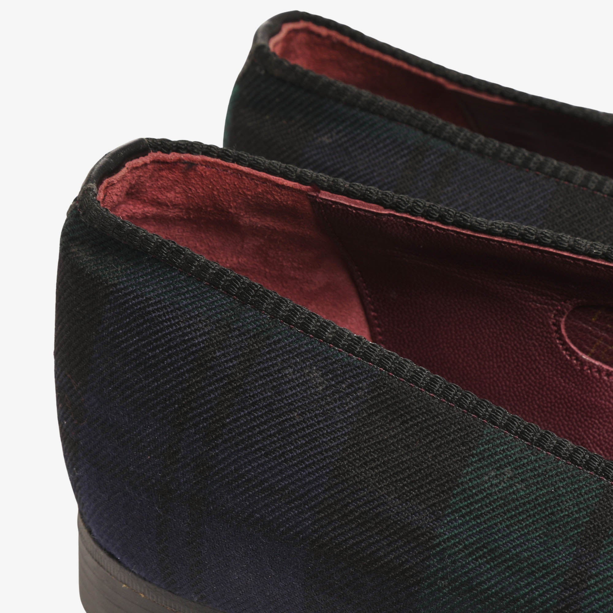 Purple Label Plaid Twill Slipper